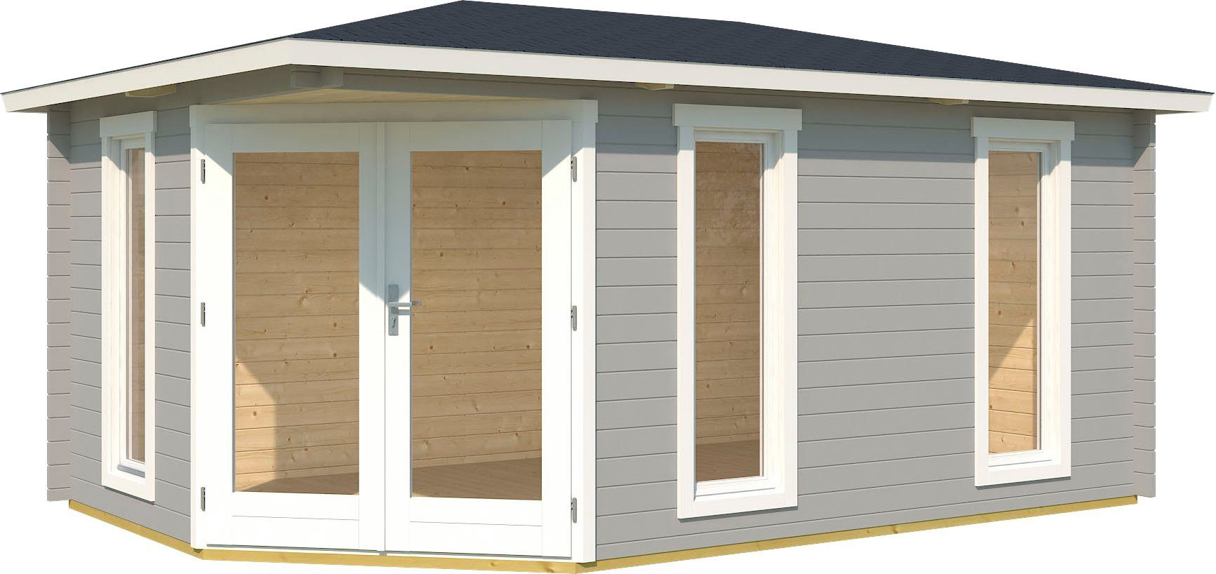 LASITA MAJA Gartenhaus EDINBURGH, BxT: 490x322 cm, (Set, inkl. Fussbodenbretter zum verlegen)