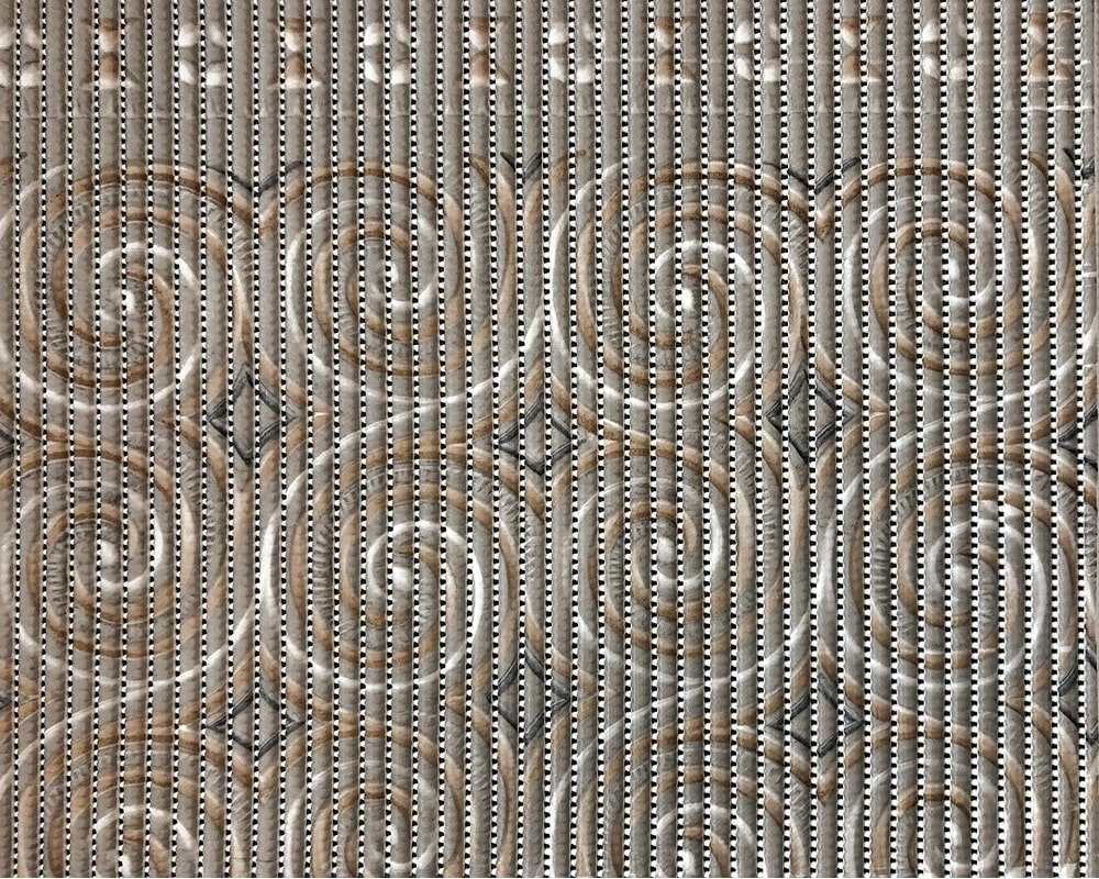 Badematte Bodenbelag NOVA SKY Spiral Muster Polyester braun 1 Stk 65x100 cm matches21 HOME & HOBBY, Höhe 5.5 mm, Kunststoff