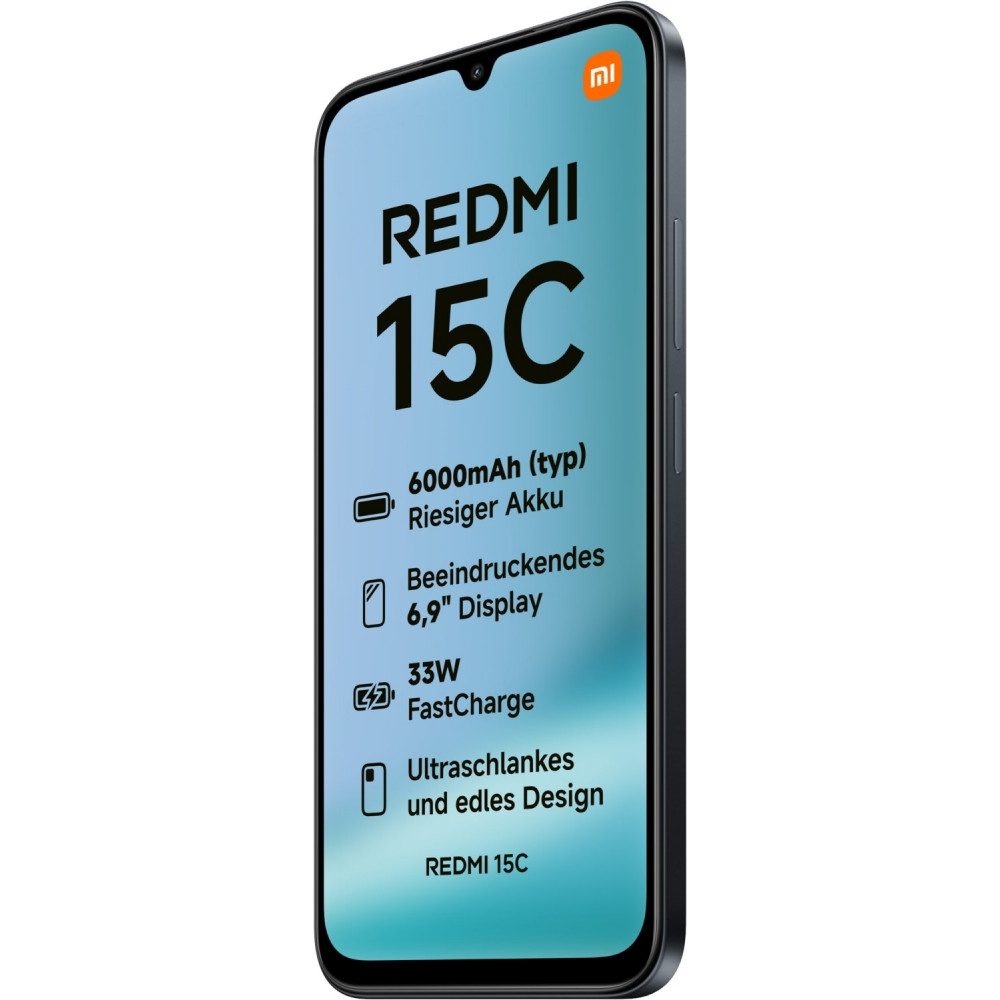 Xiaomi Redmi 15C 128 GB / 4 GB - Smartphone - midnight black Smartphone (6,9 Zoll) – Bild 4 von 5