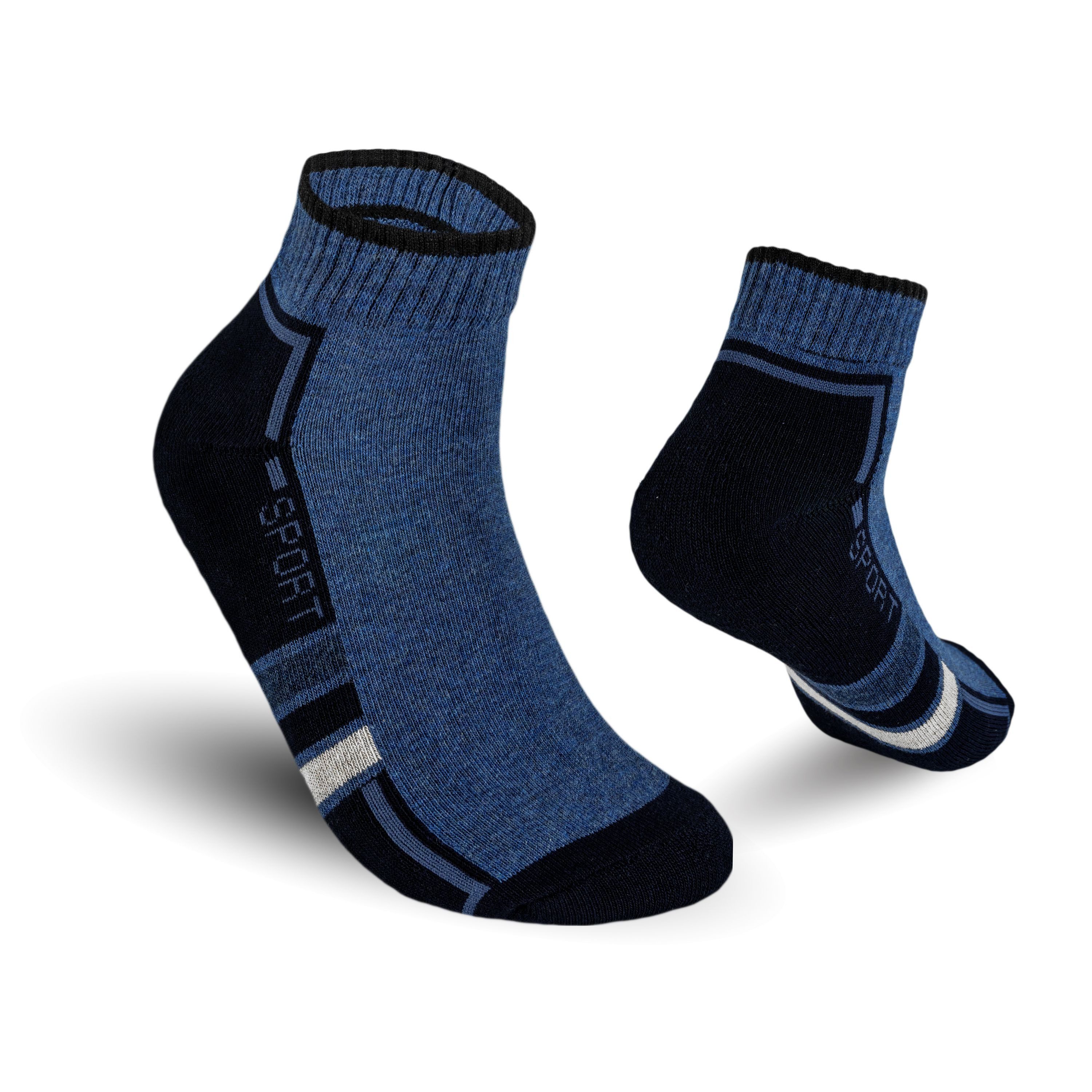 TEXEMP Sneakersocken 6 - 12 Paar Sneaker Socken Herren Damen Mehrfarbig Baumwolle Freizeit (Packung, 6-Paar) Frotteesohle