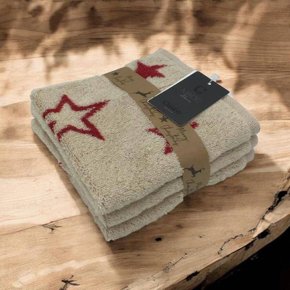 Cawö Home Seiftuch Christmas Edition 792 Sterne (3er Set), Baumwolle (3er Set)