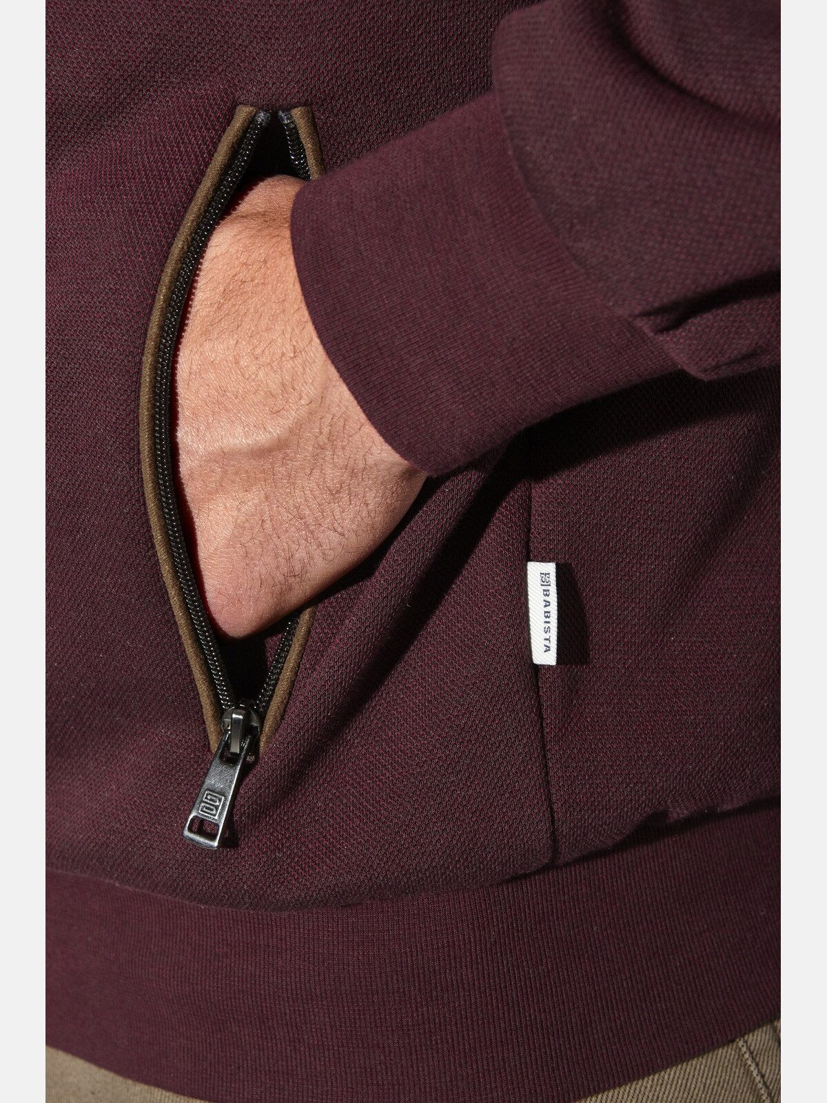 Babista Sweatjacke DEOLEZZI mit Kontrast-Reißverschlüssen – Bild 5 von 5