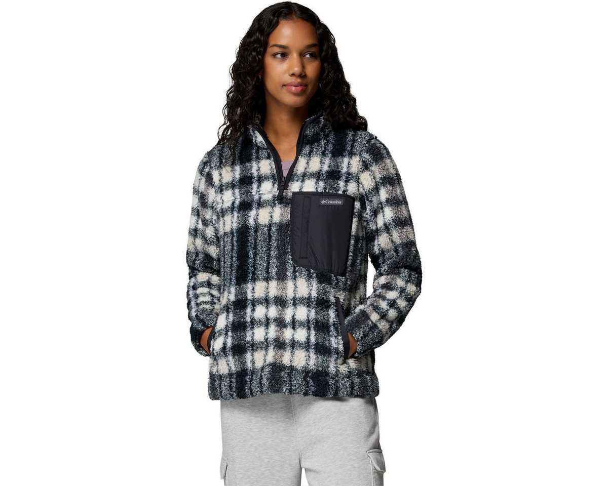 Columbia Kapuzenpullover Women's West Bend II Sherpa Half Zip Fleece Bequemer Damen-Fleece mit Half-Zip, Kangaroo-Tasche und sicherer