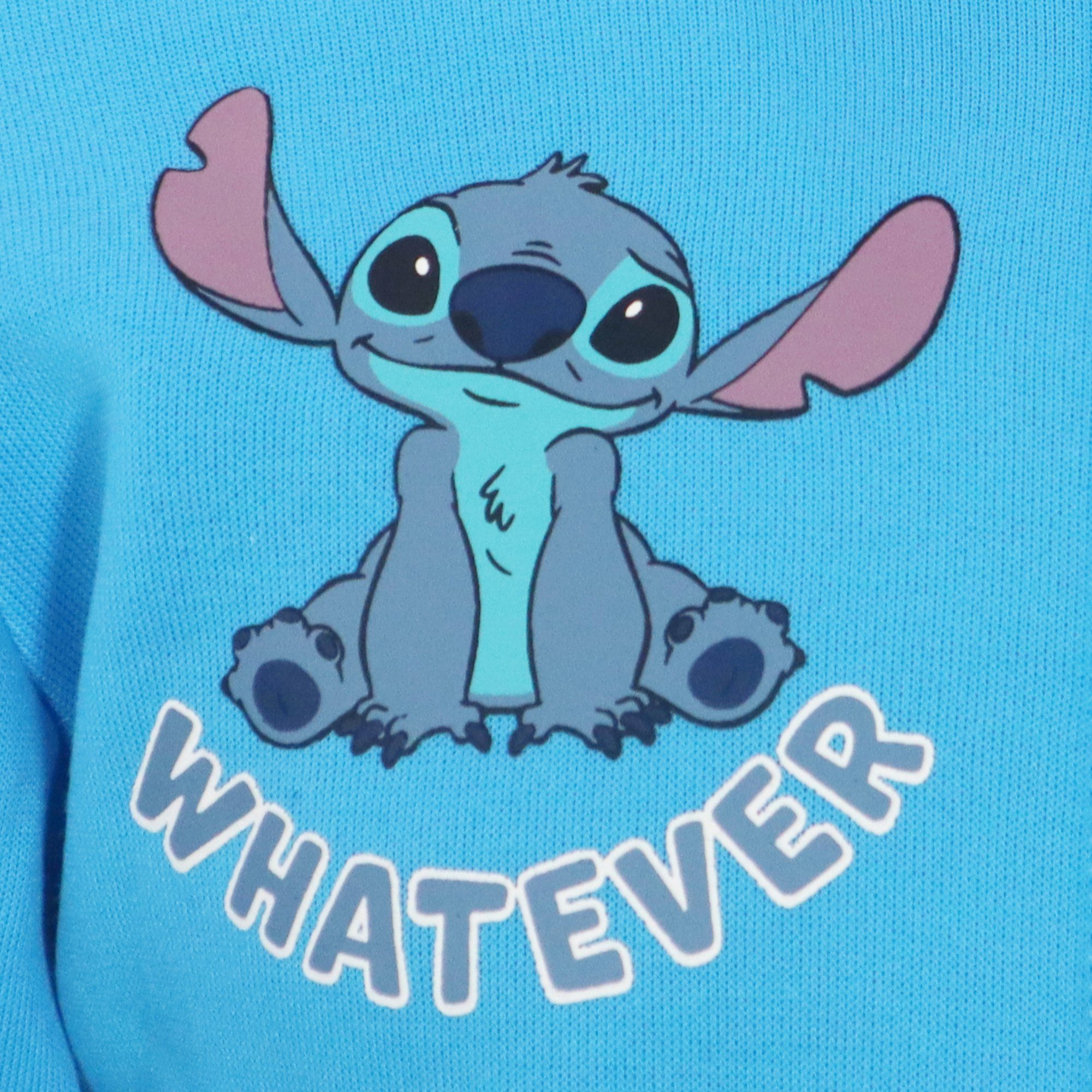 Disney Jogginganzug Disney Stitch Kinder Fleece Joggingset Sporthose Hose Jacke, Gr. 92 bis 128