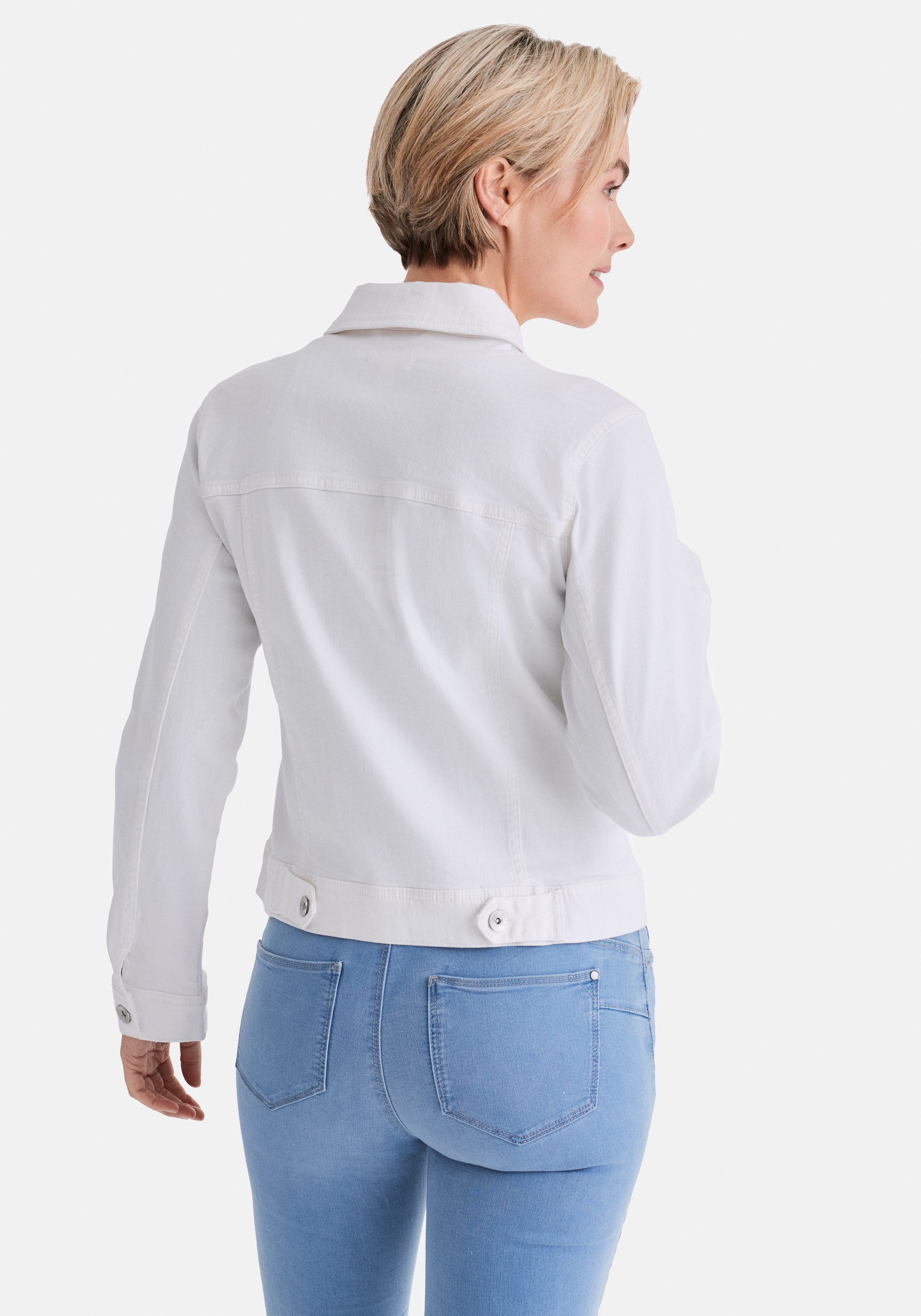 STOOKER WOMEN Jeansjacke JANINE Jeansjacke mit Stehkragen Jeansjacke Figurbetont Casual Clean Wash Baumwollstretch für Damen