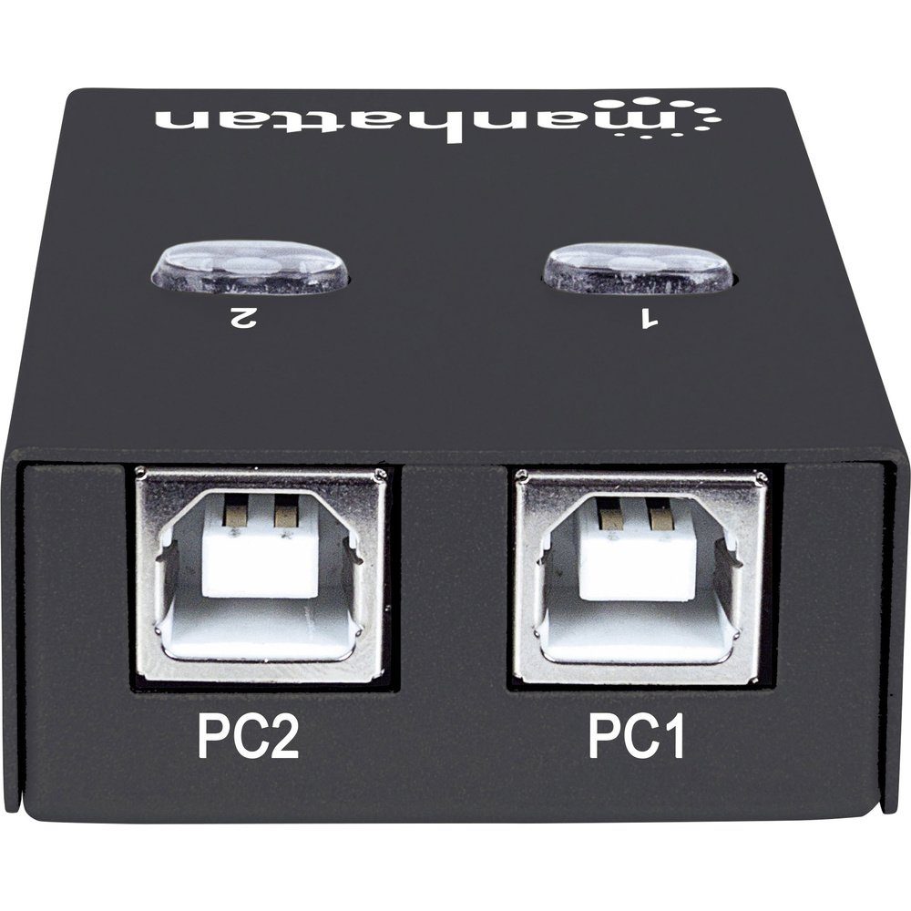 Port 2.0-Umschalter USB-Adapter Schwarz USB INTRACOM Manhattan IC 2 MANHATTAN