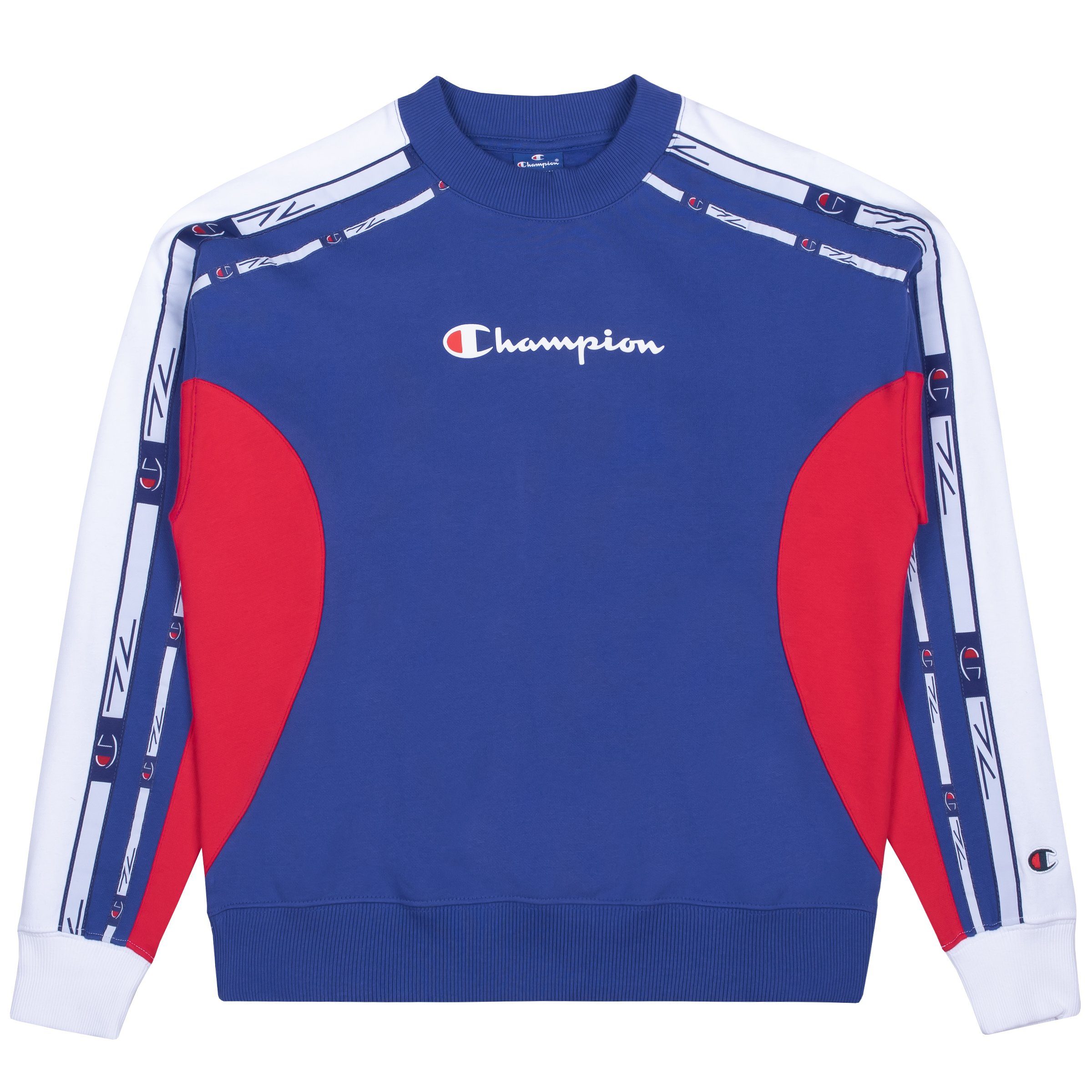 Champion Sweatshirt Champion Damen Sweatshirt Crewneck 113339 blau (scbl)/rot (ryr)/weiß (wht)