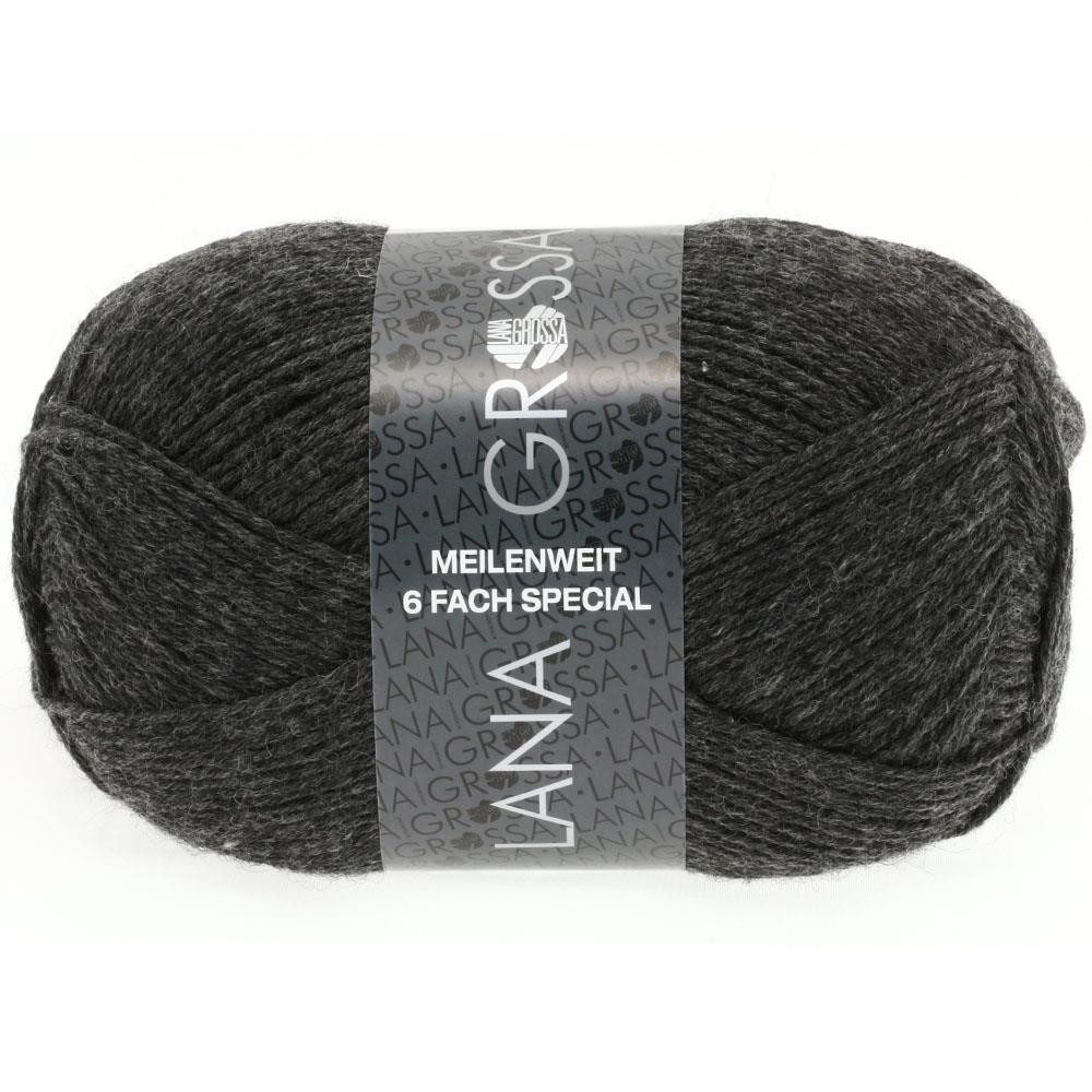 LANA GROSSA Meilenweit 6-fach 150g Unito Häkelwolle, 390 m