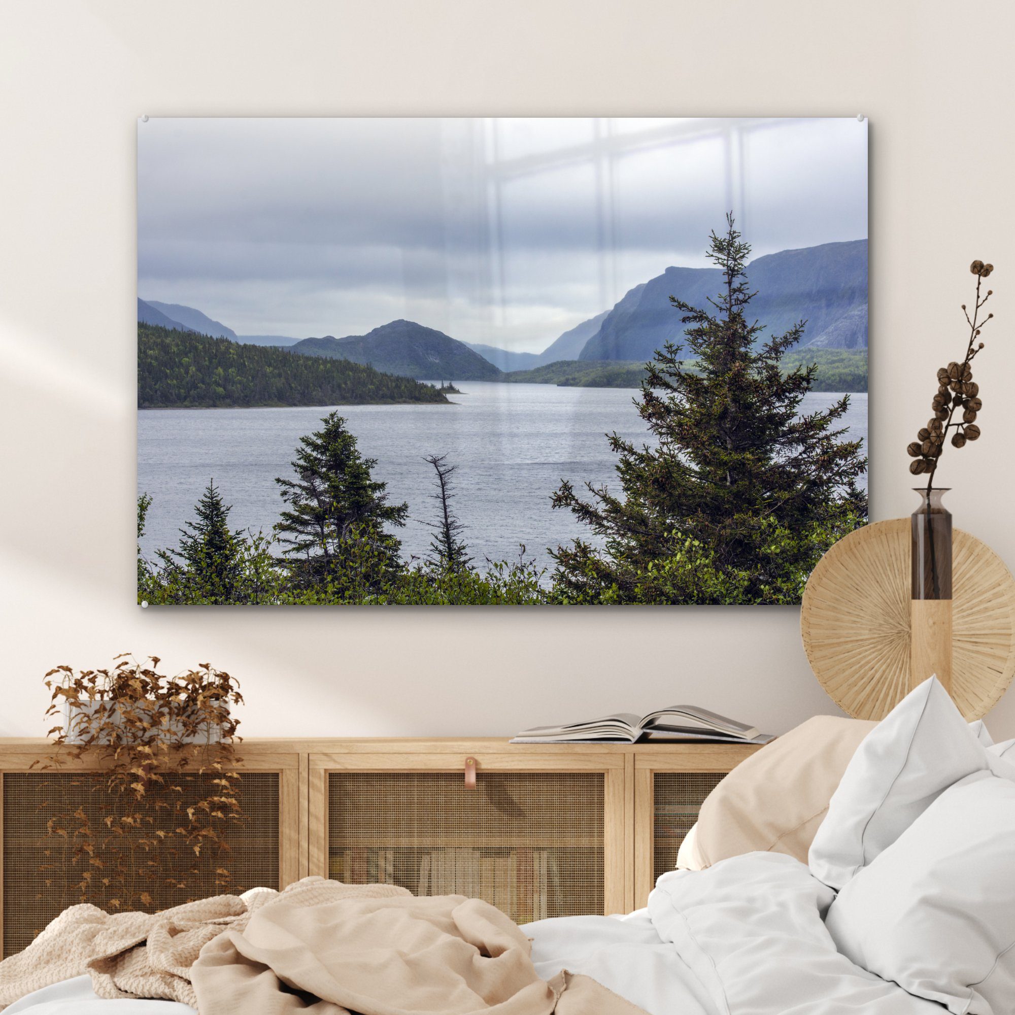 MuchoWow Kanada, Gros Acrylglasbild Wohnzimmer Acrylglasbilder Morne Mehr & National in Park St), in (1 Schlafzimmer