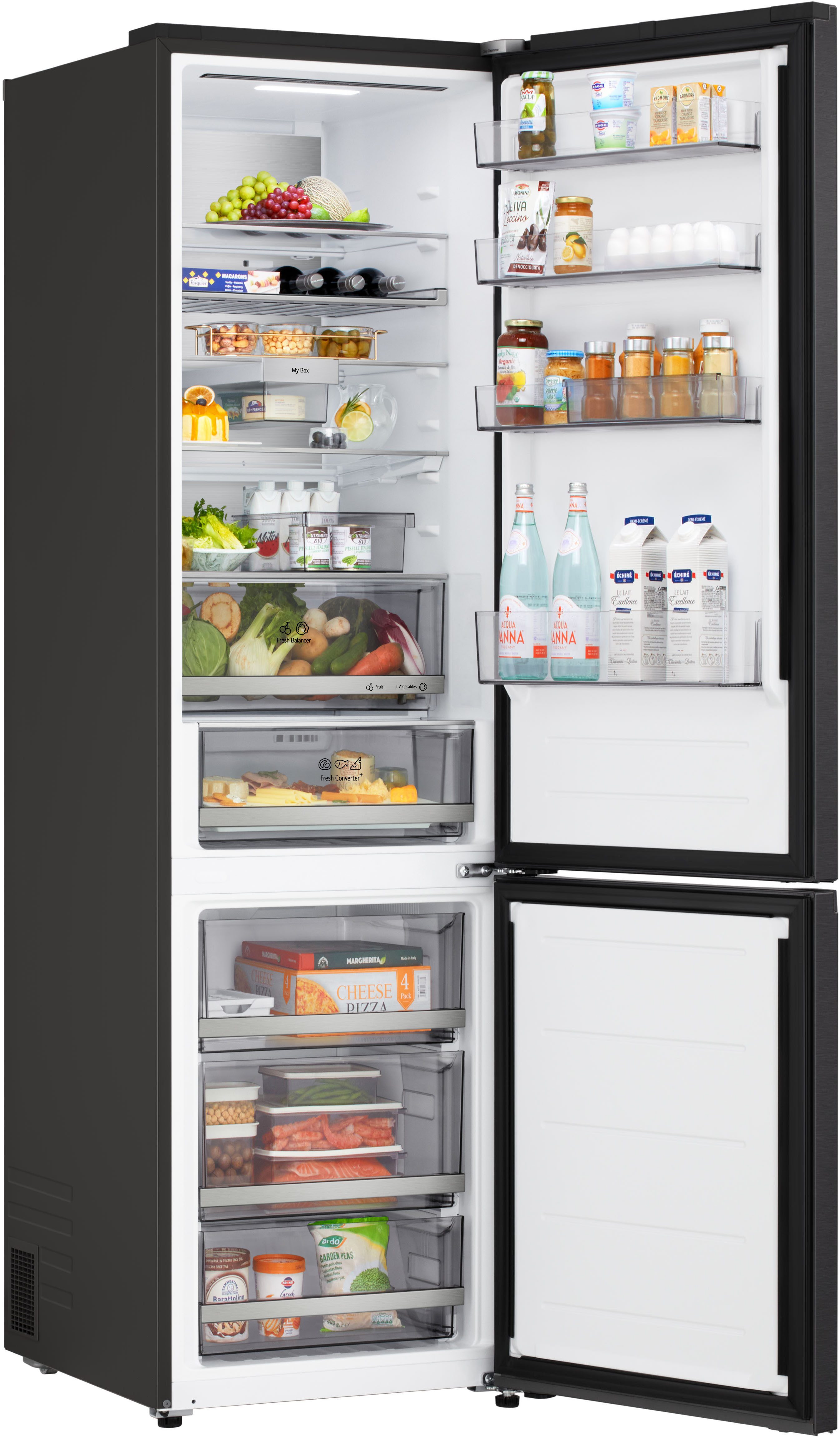 LG Kühl-/Gefrierkombination Serie 7 GBBS727AEV, 203 cm hoch, 59,7 cm breit, Vollintegrierbarer Kühlschrank dank frontaler Luftzufuhr und Abluft – Bild 2 von 5