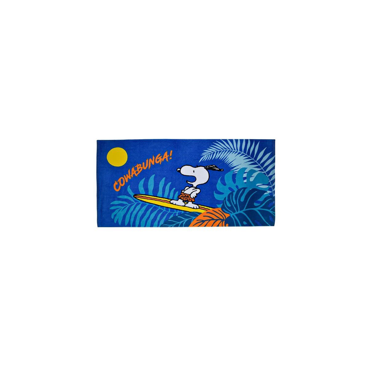 Snoopy Badetücher Snoopy Strandtuch 70x140cm – Cowabunga Surf Design, 100% günstig online kaufen