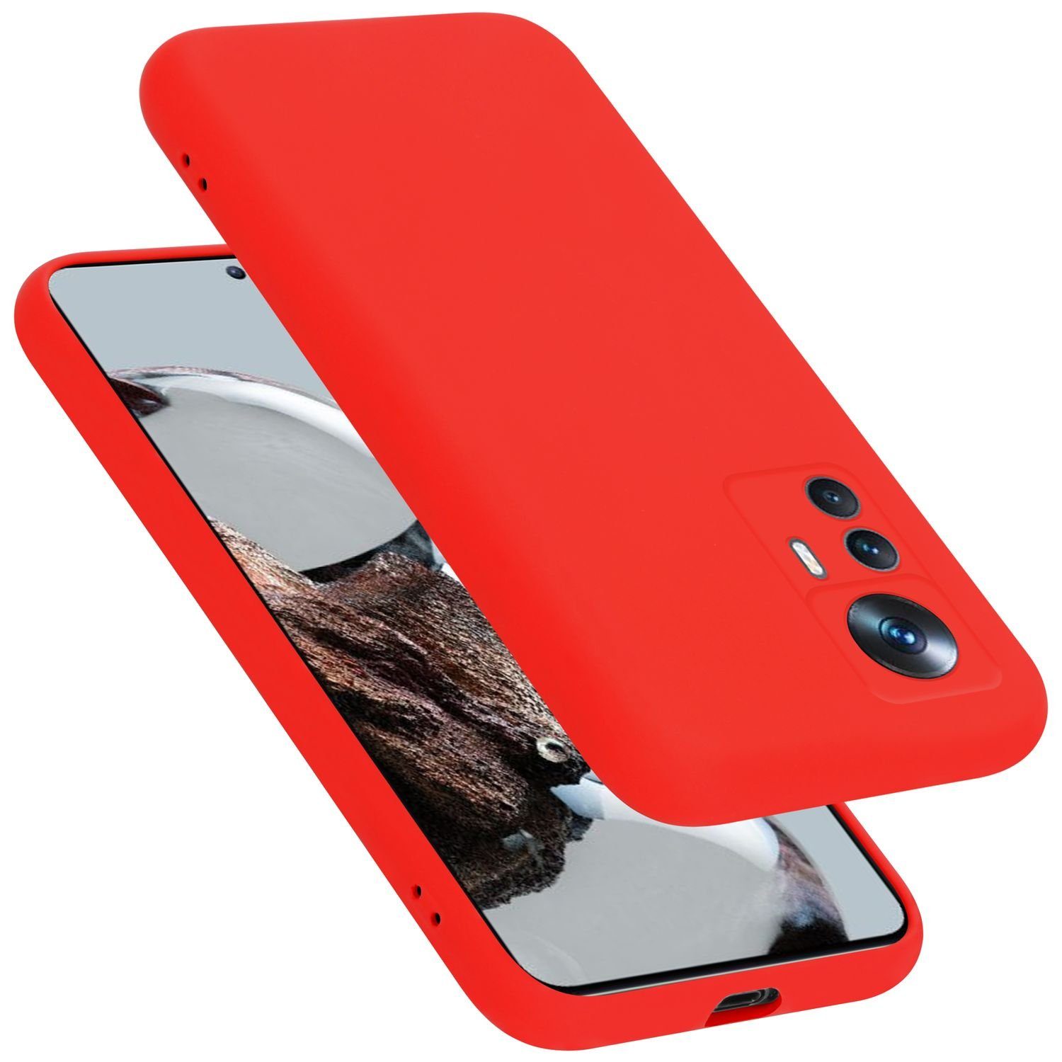 Cadorabo Handyhülle für Hülle Xiaomi 12T / 12T PRO, Flexible Hülle TPU Silikon Schutzhülle Back Cover Case