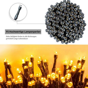 Elegear LED-Lichterkette 40M 300 LEDs Lichterkette für Weihanchtsbaum, 300-flammig, Weihnachtsdeko mit Batterie, Timer, 8 Modi