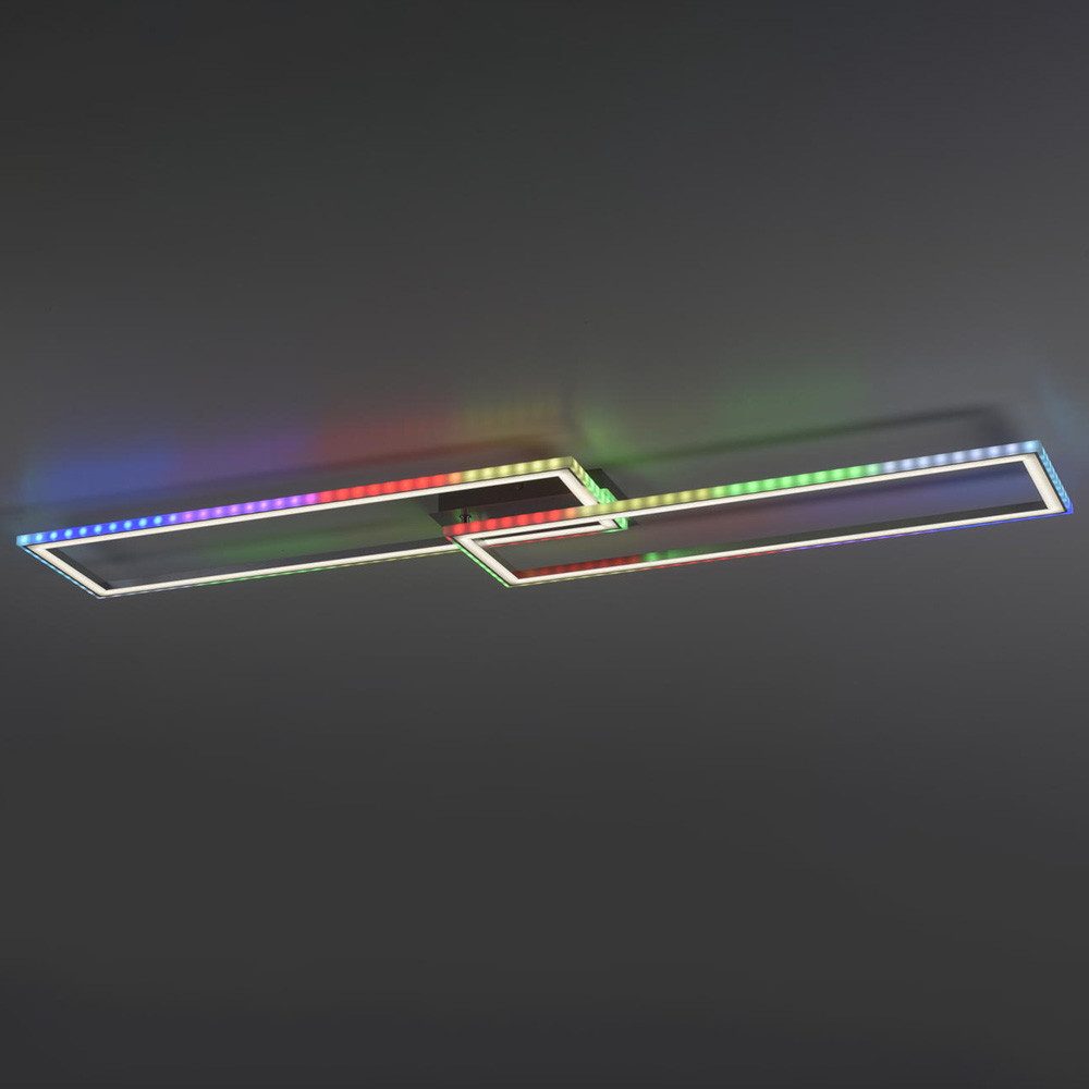 click-licht LED Deckenleuchte LED Deckenleuchte Felix60 in Weiß 2x 17,25W 5000lm, keine Angabe, Leuchtmittel enthalten: Ja, fest verbaut, LED, warmweiss, Deckenlampe, Deckenbeleuchtung, Deckenlicht