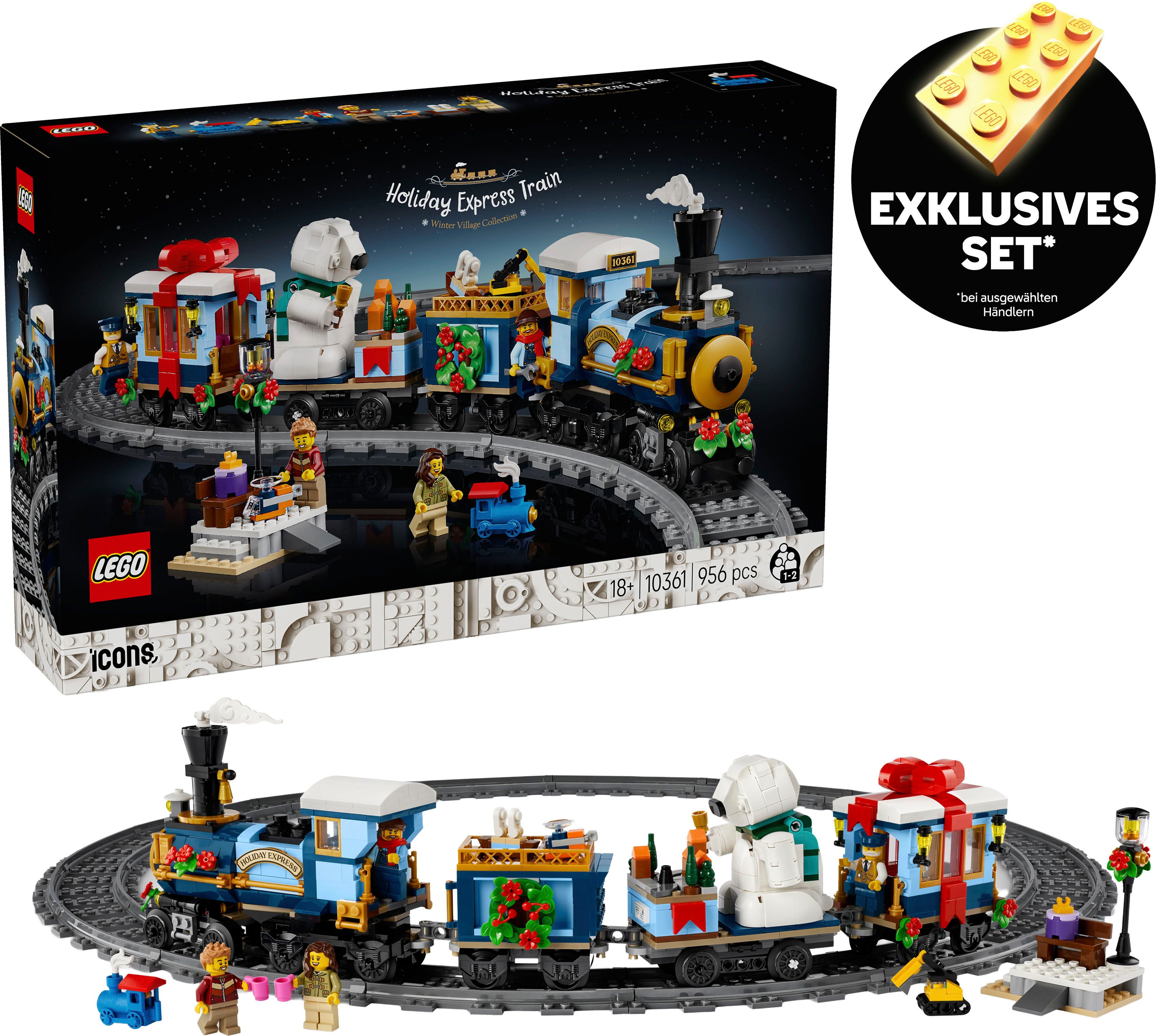 LEGO® Weihnachtsexpress (10361), LEGO Icons Konstruktionsspielsteine, (956 günstig online kaufen