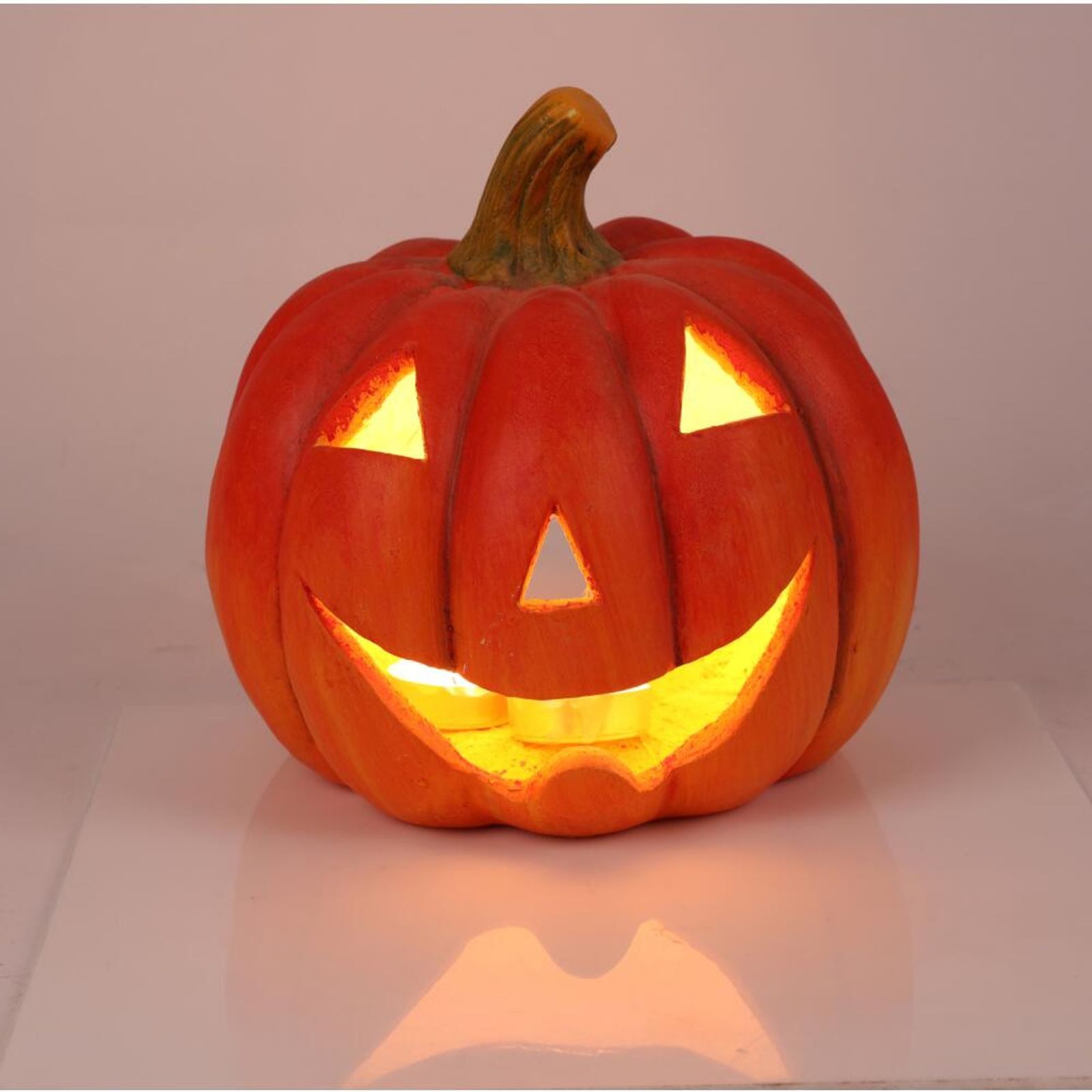 BURI Dekofigur Halloween Kürbis Figuren 2er Set Dekofigur Kürbisdeko für Halloween