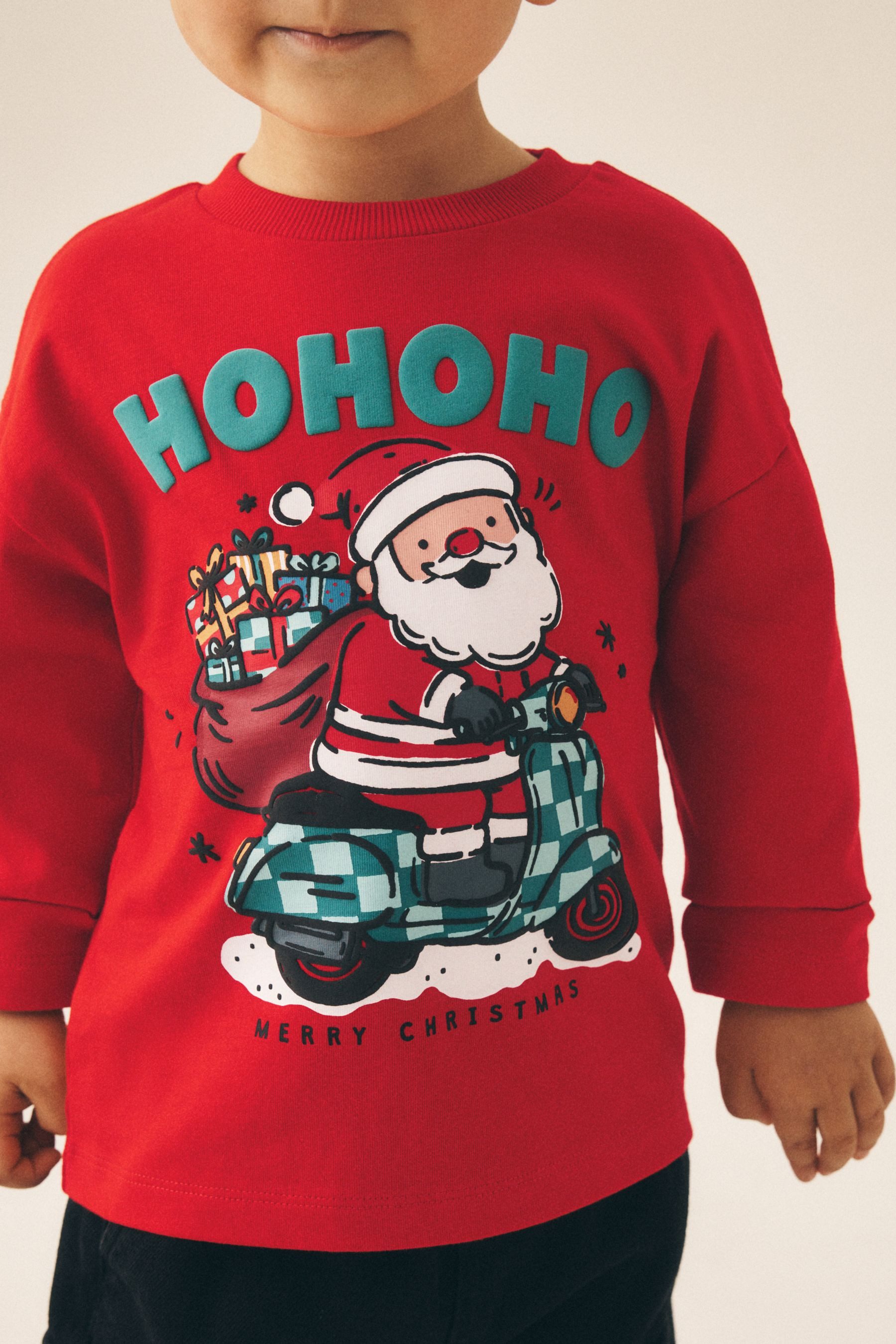 Next Langarmshirt Langärmeliges Weihnachtsshirt (1-tlg) – Bild 3 von 5
