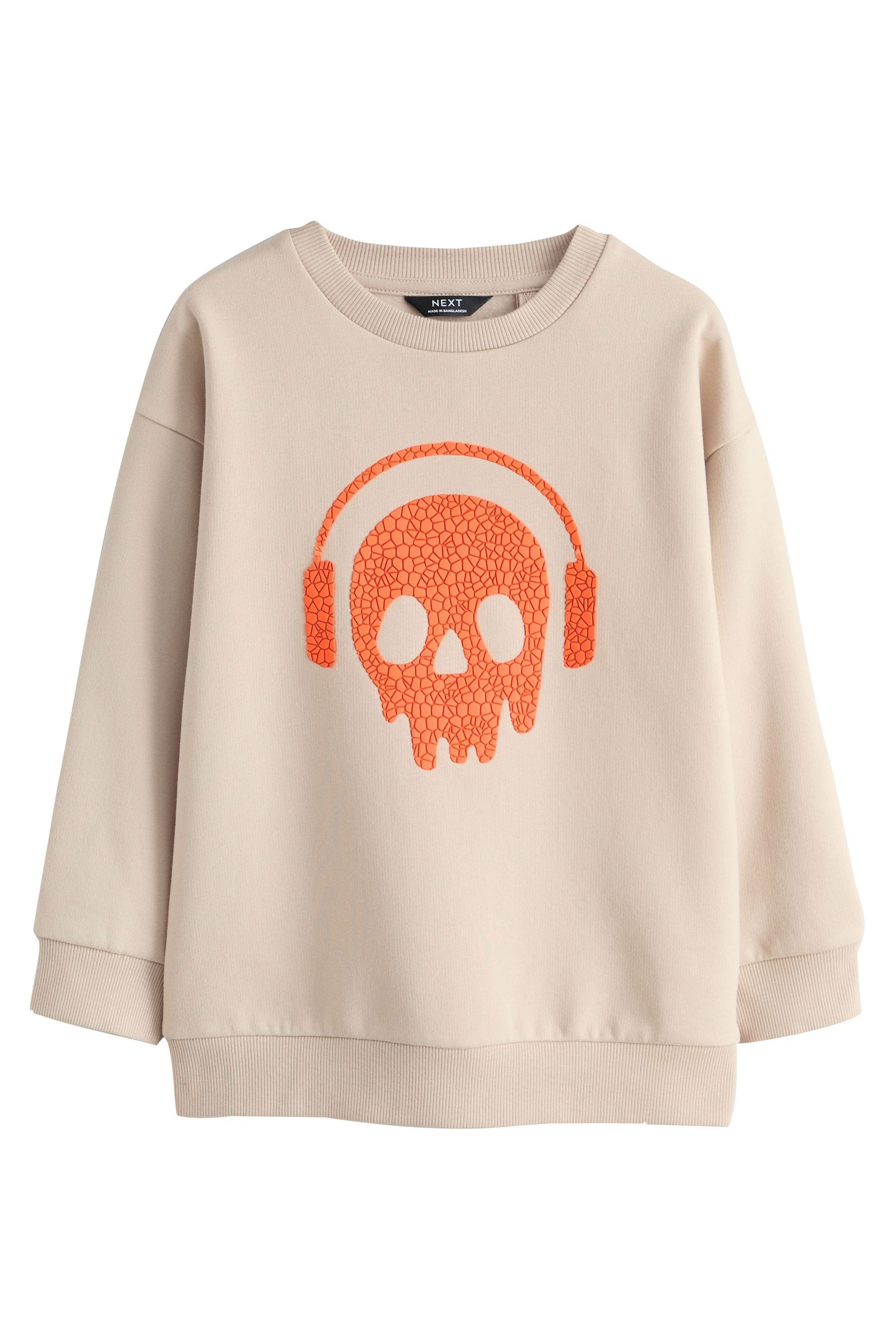 Next Sweater Rundhals-Pullover mit Grafik (1-tlg)