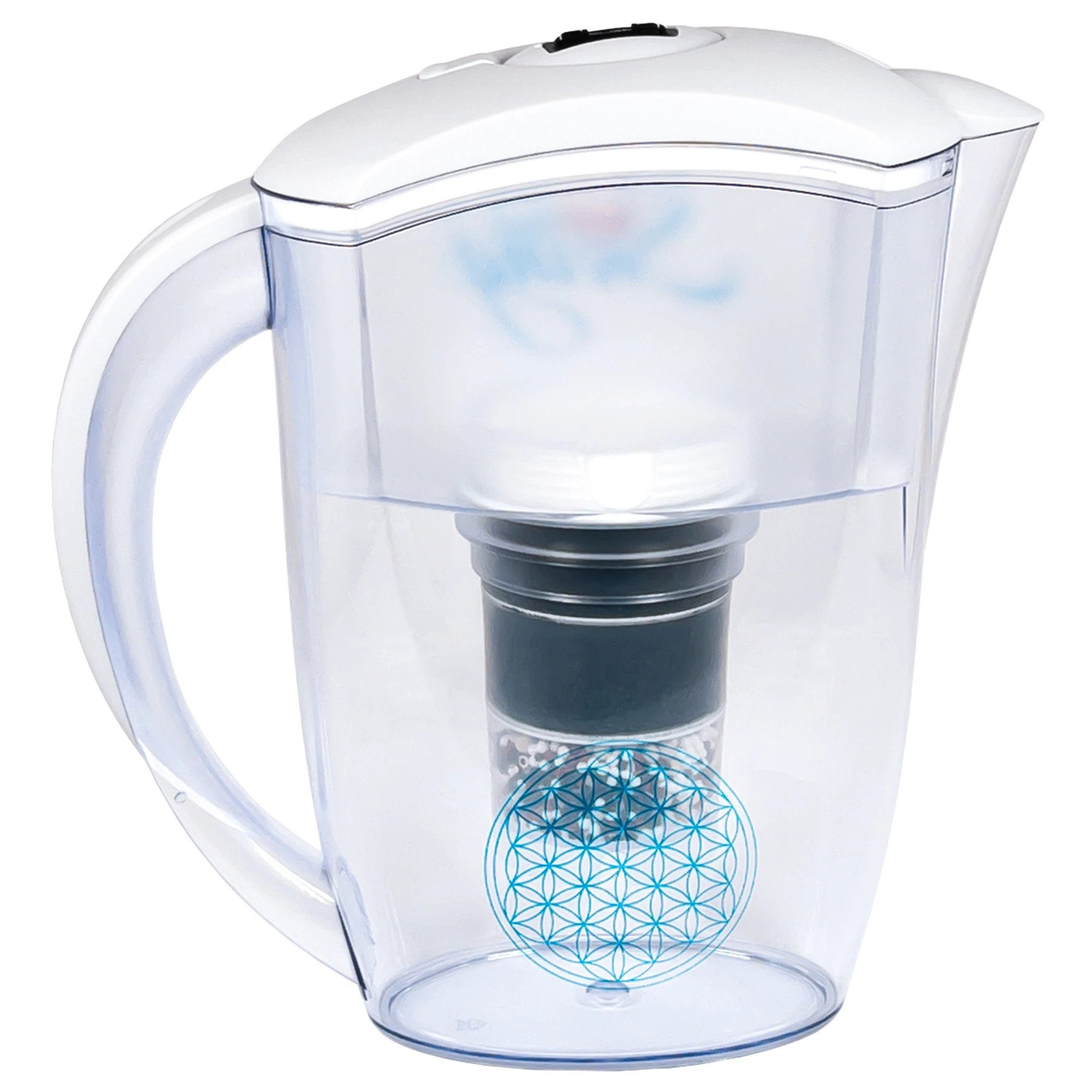 AcalaQuell Wasserfilter Kannenfilter Swing, inkl. 1x Mikroschwamm und 1x Filterkartusche