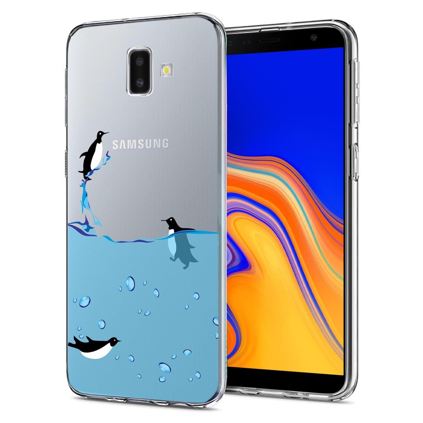 CoolGadget Handyhülle Handy Case Silikon Motiv Series für Samsung Galaxy J6  Plus 6 Zoll, Hülle mit hochauflösendem Muster für Samsung J6+ Schutzhülle