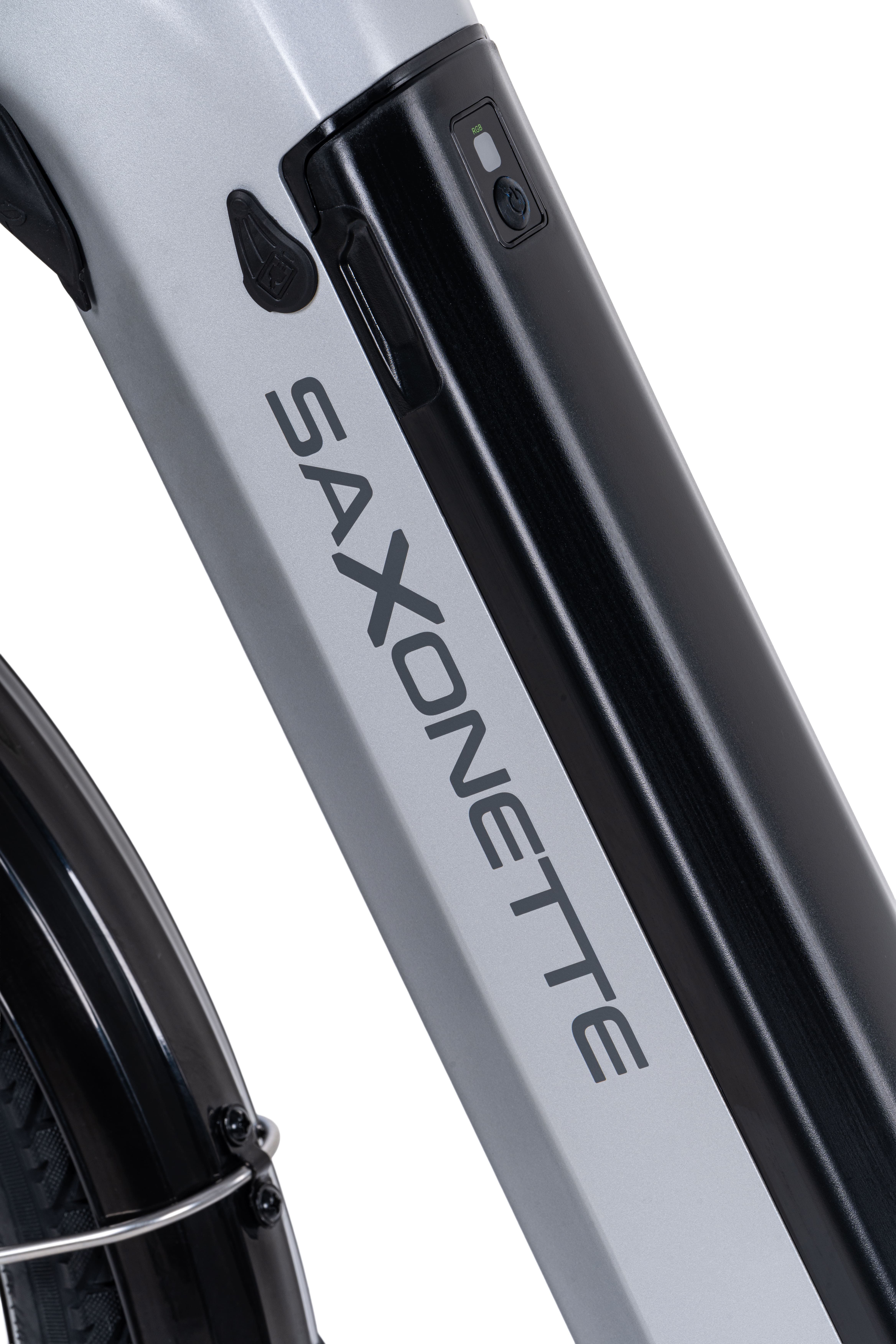 SAXONETTE E-Bike Folding Bike Compact Comfort Plus 2.0, 3-speed, hub gears, front motor, 360 Wh, (with battery charger), pedelec, electric bicycle for women and men