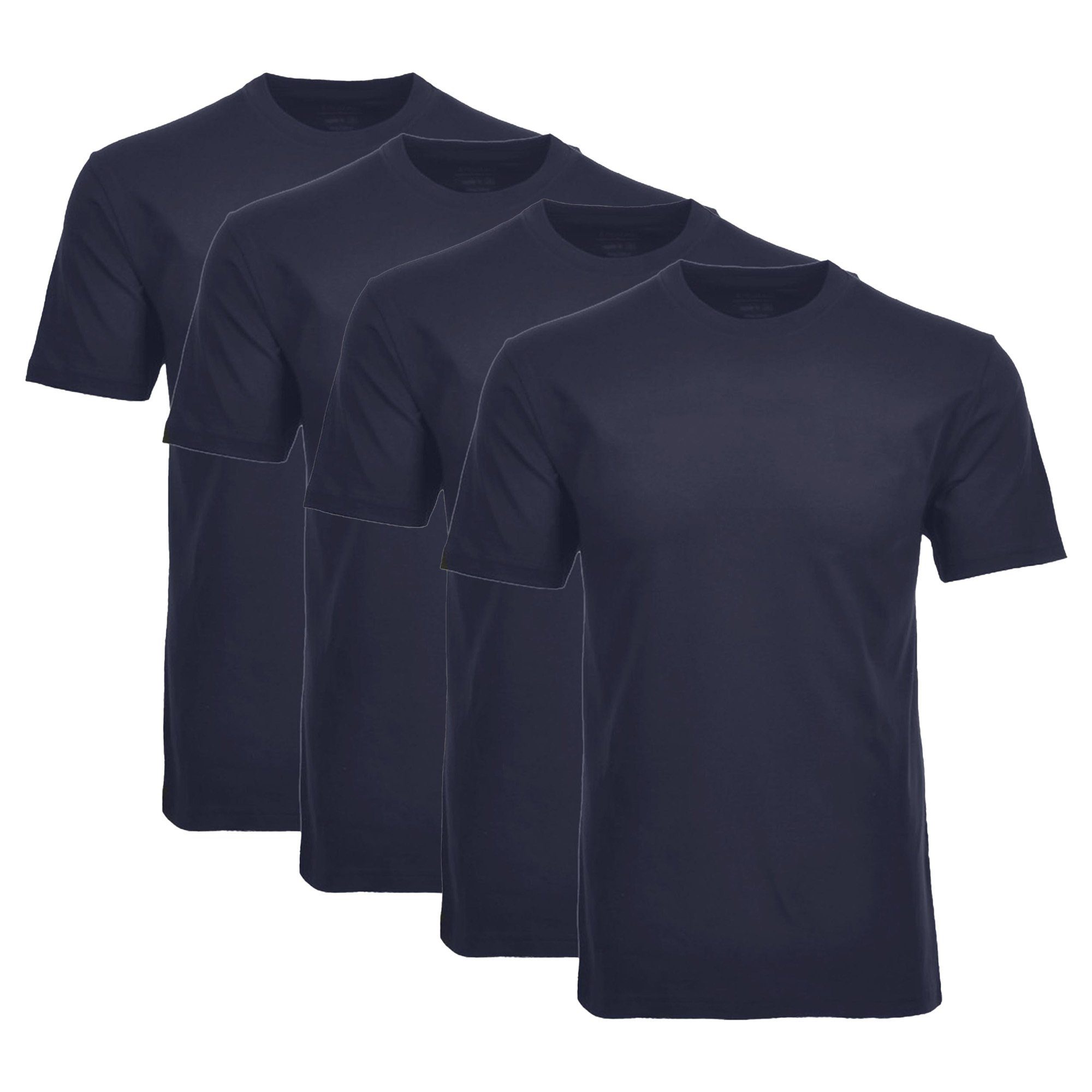 RAGMAN Unterhemd Herren T-Shirt 2er Pack - 1/2 Arm, Unterhemd Dunkelblau