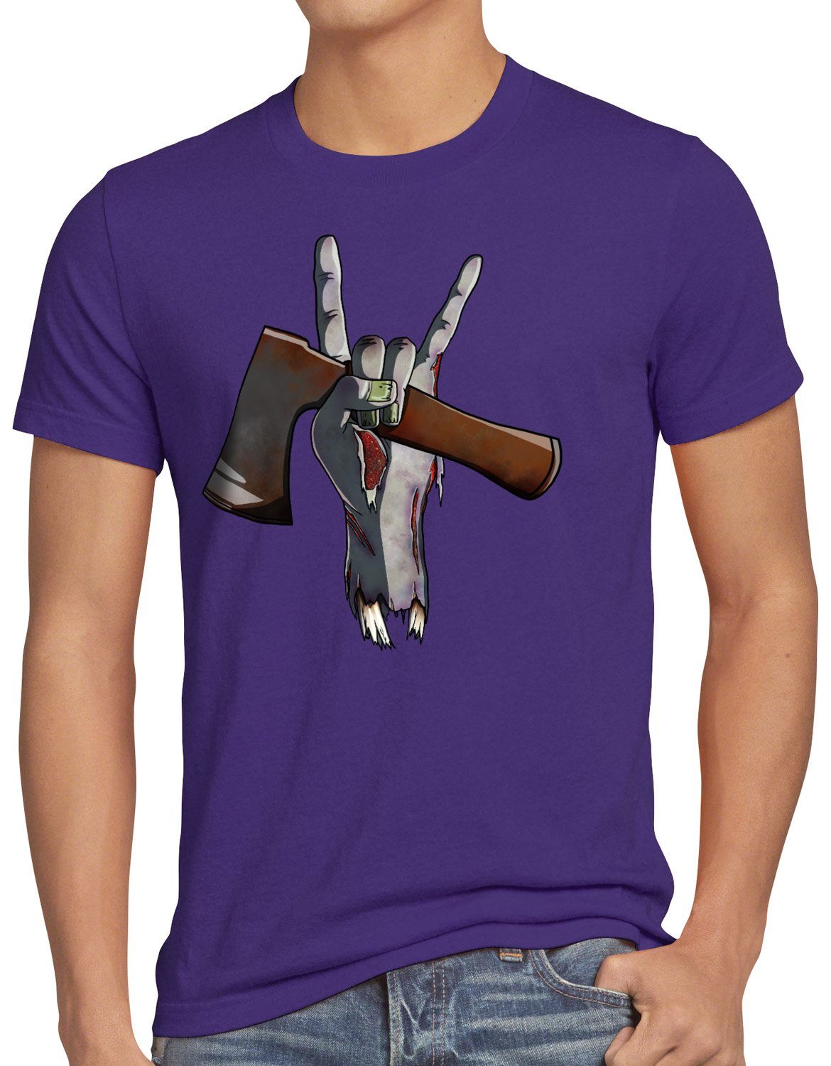 style3 T-Shirt Rock Zombie halloween untot günstig online kaufen