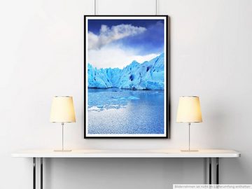 Sinus Art Poster Landschaftsfotografie 60x90cm Poster Gletscher am See Pantagonien Chile