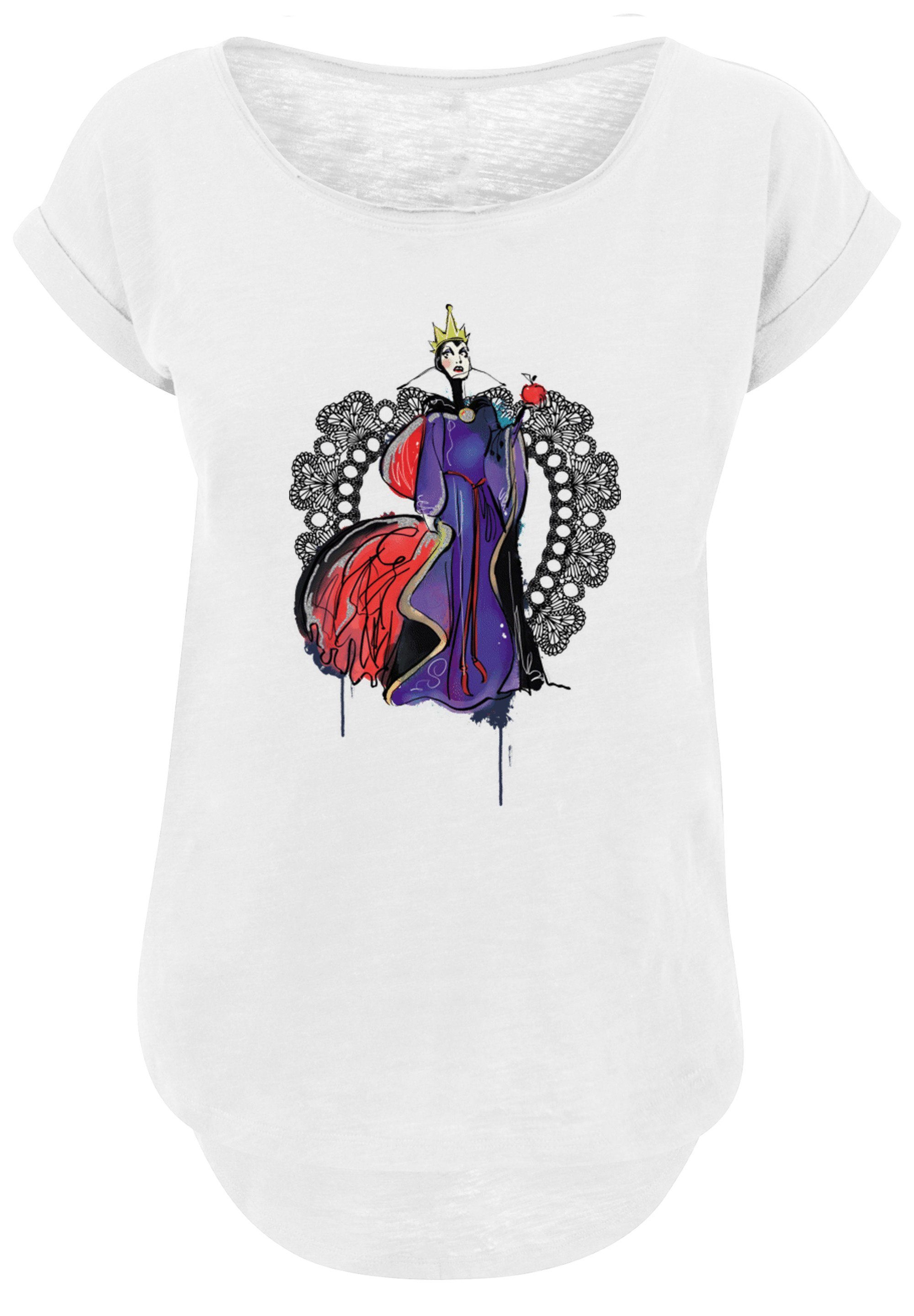 Damen Shirts F4NT4STIC T-Shirt Long Cut T-Shirt Disney Villains Maleficent Sketch