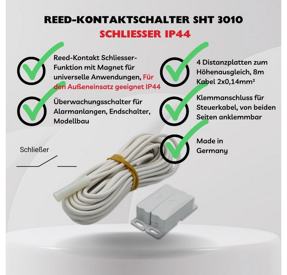 Thumbnail - Elektrotechnik Schabus Sensor Schabus 300761 SHT 3010 Reed-Kontaktschalter