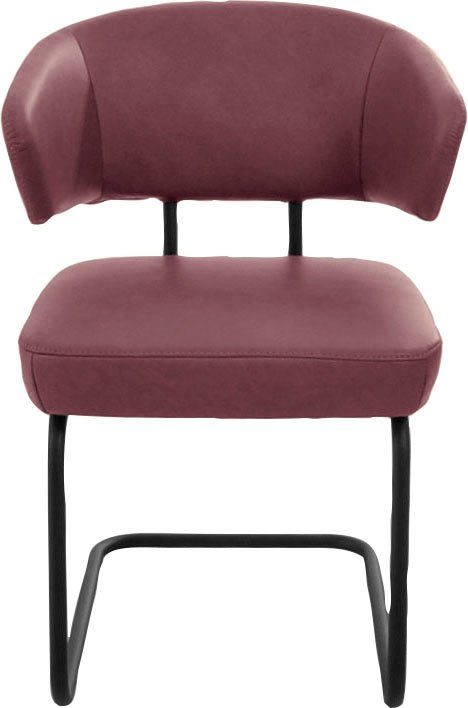 K+W Komfort & Wohnen Freischwinger Mikkado Tube (1 St), abgerundeter Rücken, Rundrohrgestell, Abstandshalter, Sitzkomfort