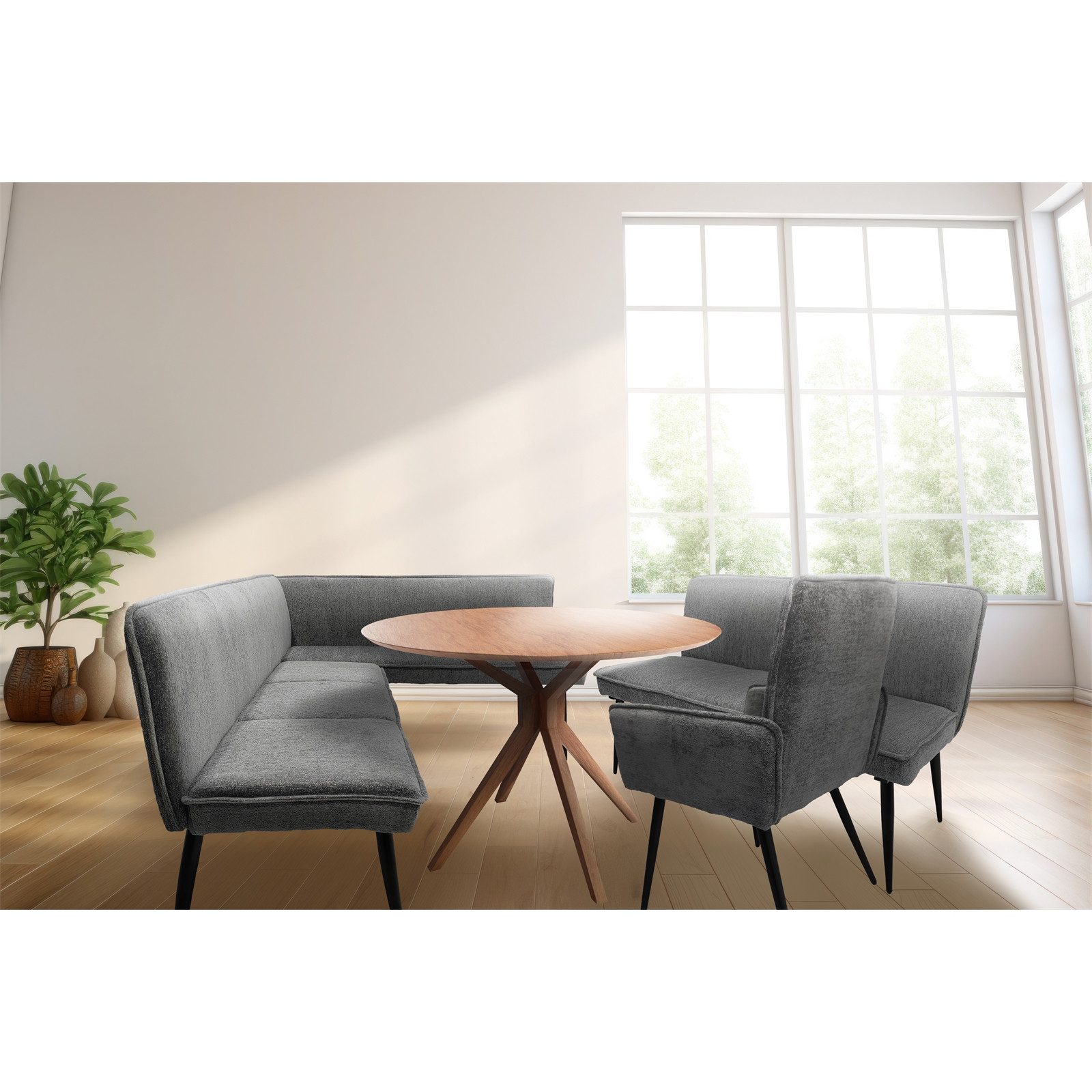 HTI-Living Eckbank Eckbank 195 x 154 cm (Stück, 1-St., 1 Eckbank), Sitzbank Polsterbank