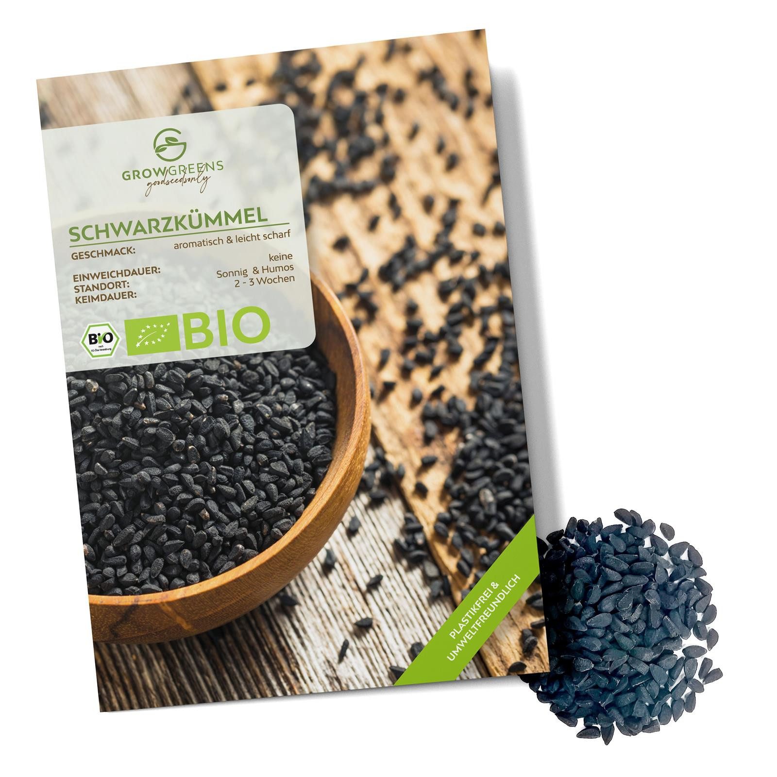 Growgreens Kräutersamen BIO Schwarzkümmelsamen - Kräuter Saatgut aus bio. A günstig online kaufen