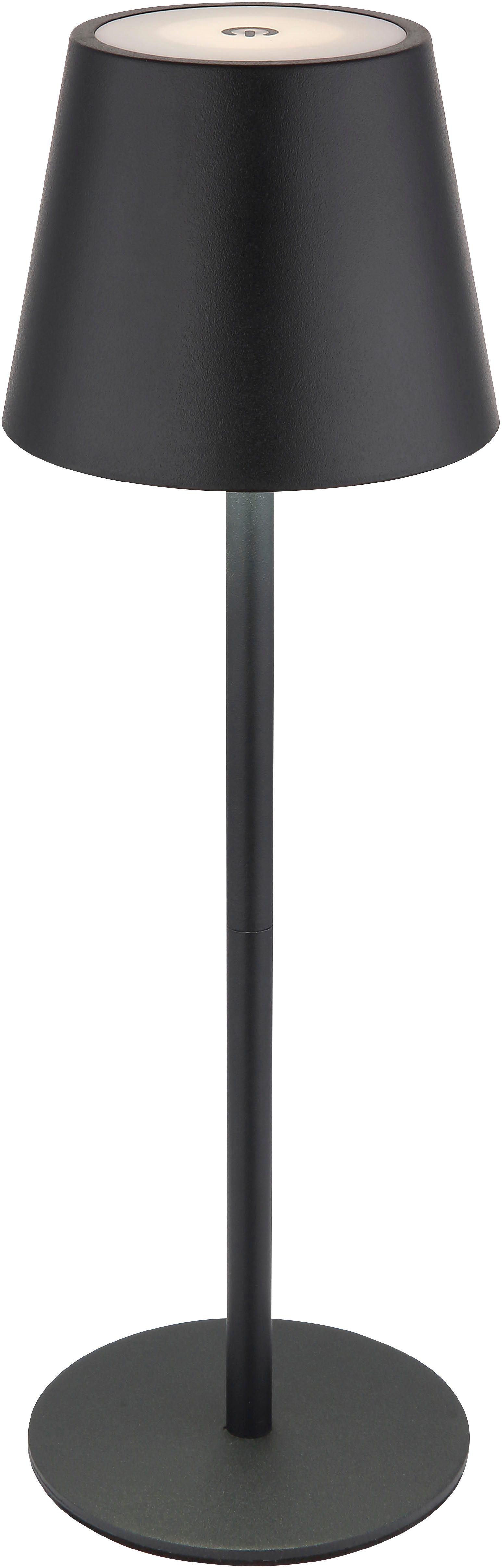 OTTO home LED Tischleuchte Alennia Akkuleuchte inkl. Flaschenaufsatz, Memoryfunktion, LED fest integriert, warmweiß - kaltweiß, stufenloser Touchdimmer, Farben  – Bild 4 von 5