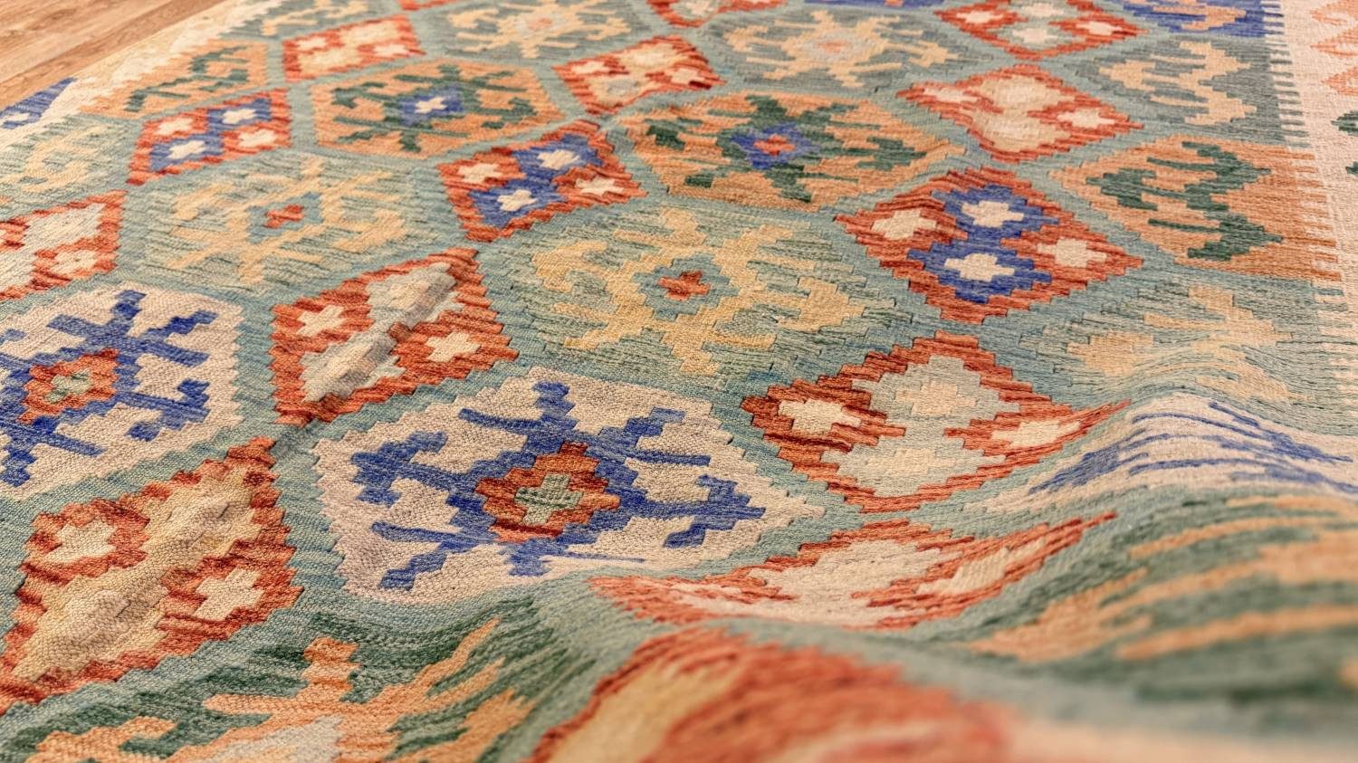 Rug Studios Teppich KELIM ORIGINAL HANDGEARBEITET, Rechteckig, Höhe: 5 mm, Handgefertigt, 153 x 194 cm, Multi