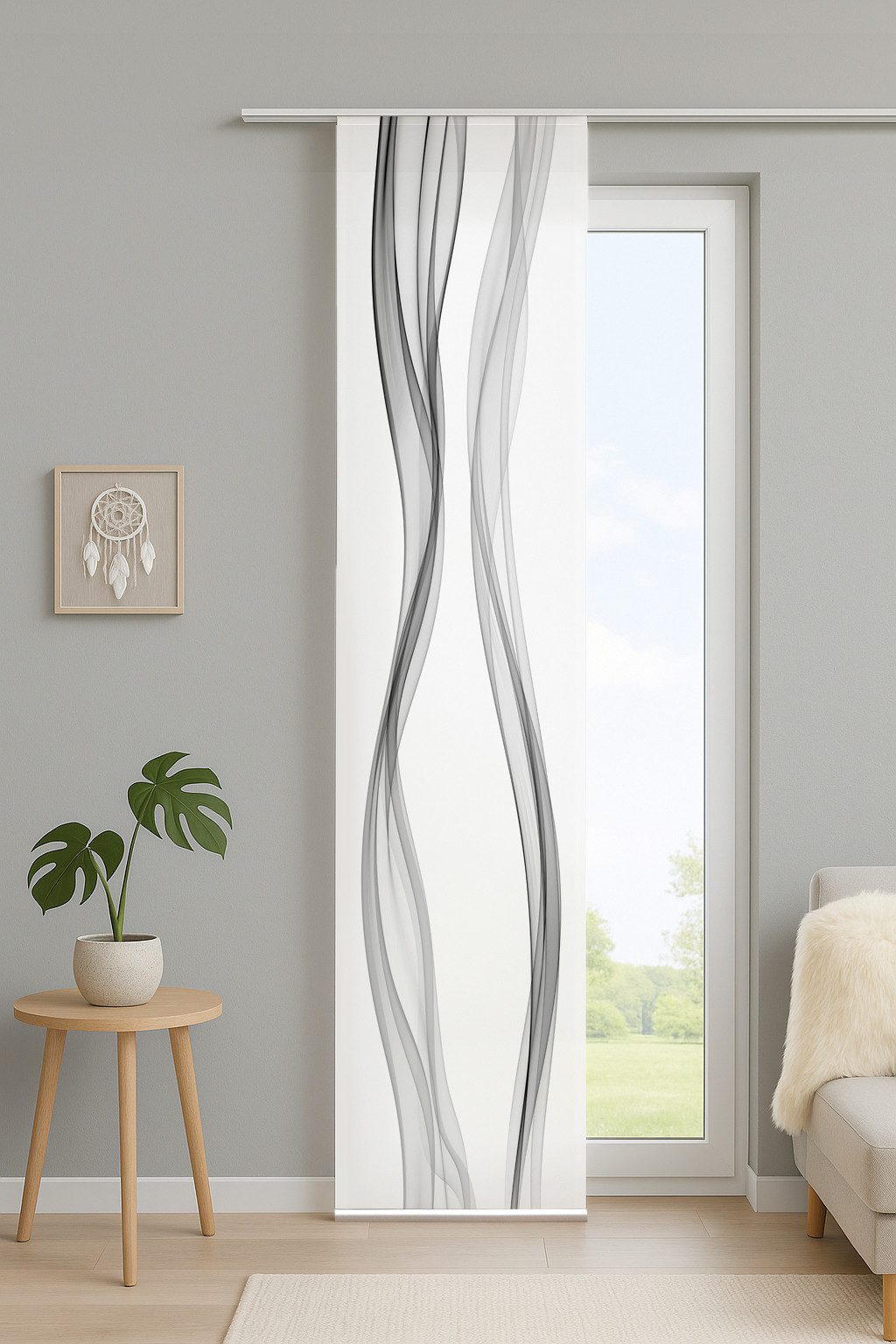 HOME WOHNIDEEN Schiebegardine LAINE (1 St), Paneelwagen, blickdicht, Polyester, digital bedruckt