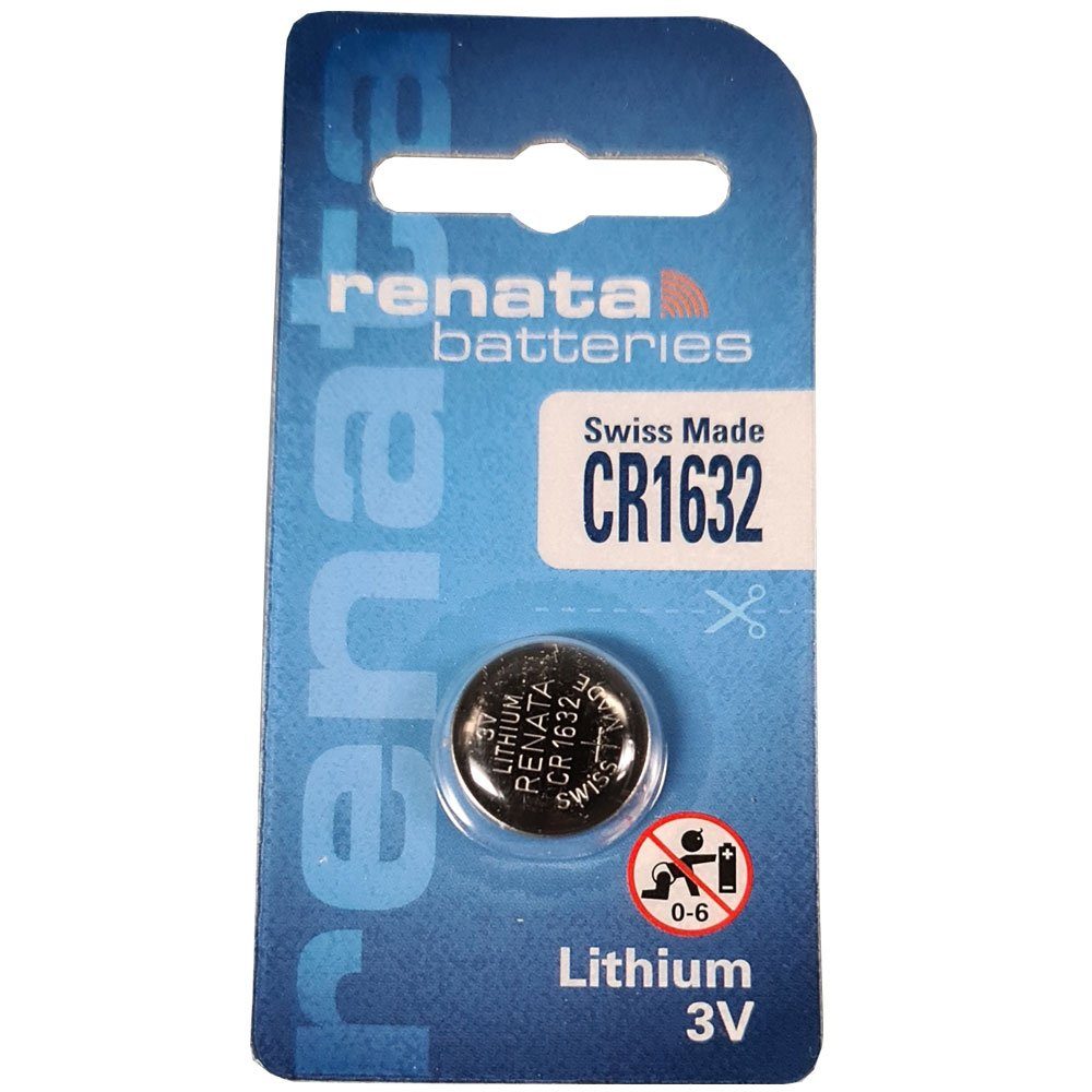 Hochklassig Renata Renata Knopfzelle 125mAh Batterie, LiMnO2 3,0Volt (3 V) CR1632 Volt