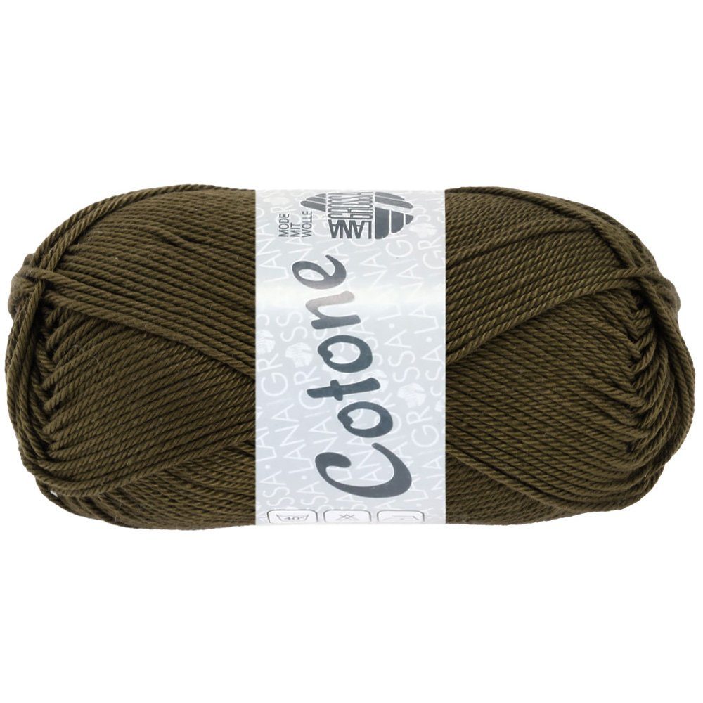 LANA GROSSA COTONE Häkelwolle, 125 m (vielseitiges Baumwoll-Basicgarn), 50 g