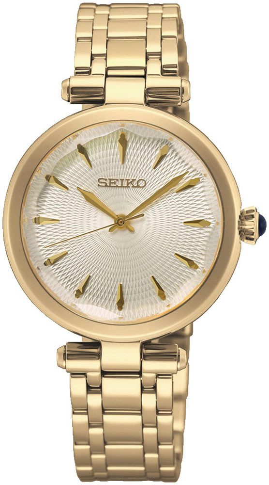 Seiko Quarzuhr SRZ554P1, Armbanduhr, Damenuhr, Edelstahlarmband, günstig online kaufen