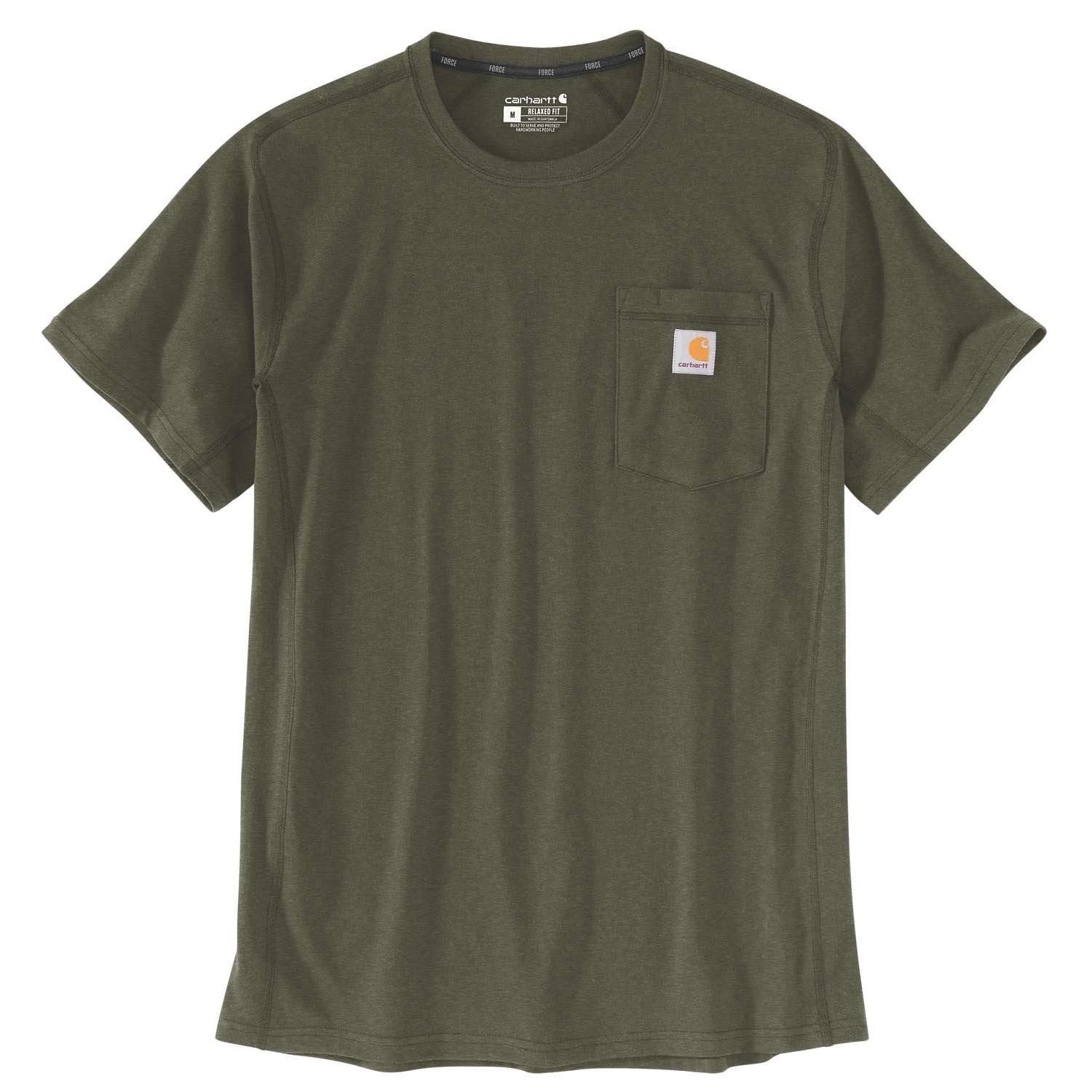 S/S grey heather POCKET T-Shirt Carhartt FLEX FORCE 104616 Carhartt T-SHIRTS (1-tlg)