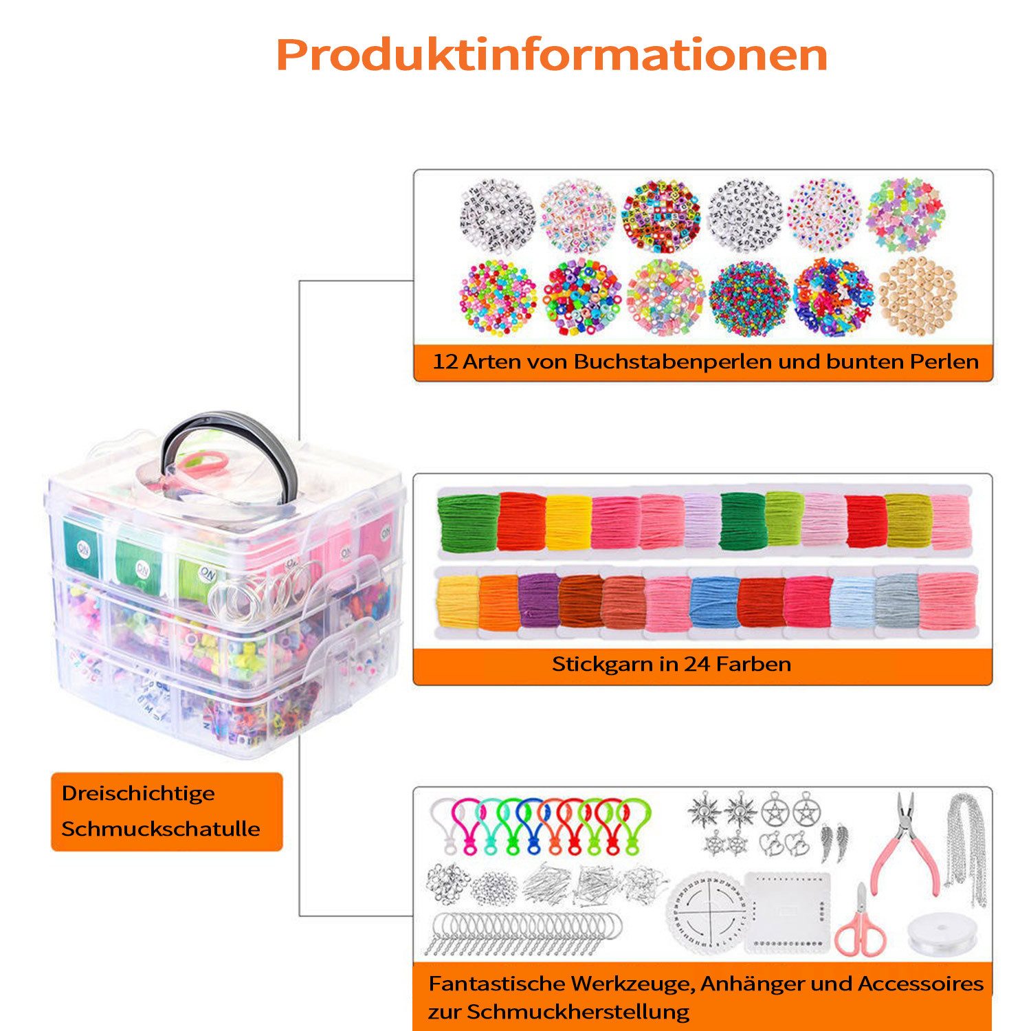 Refttenw Schmuckset Armband Perlen Set mit günstig online kaufen