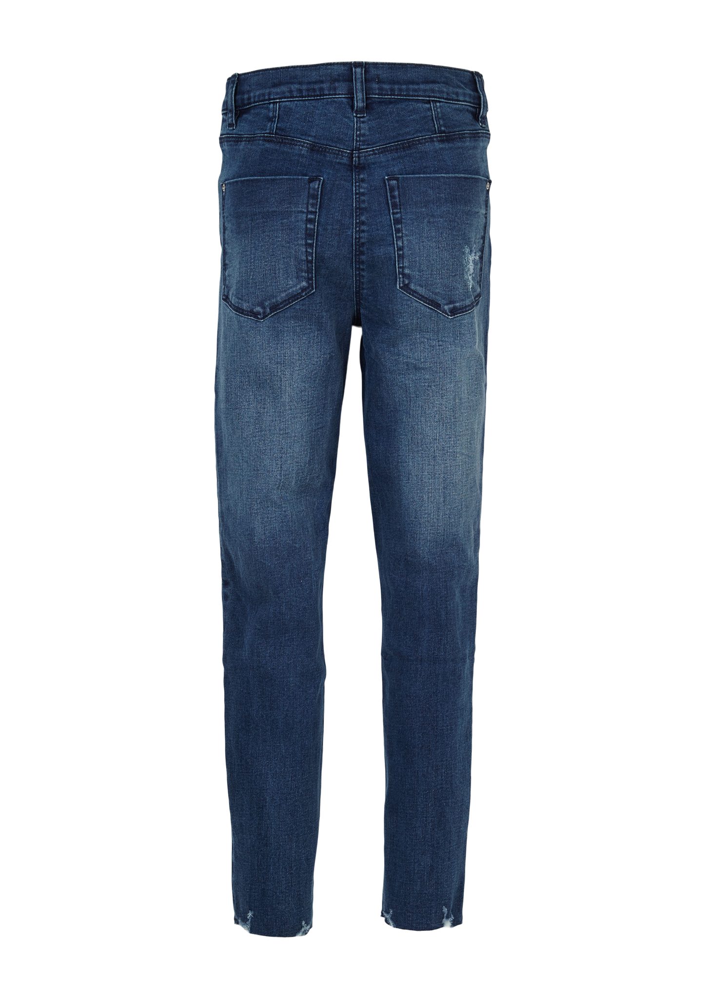 s.Oliver leg-Jeans blue Suri: Destroyes dark Skinny 5-Pocket-Jeans Skinny