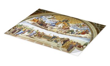Posterlounge Wandfolie Raffael, La disputa del sacramento, Malerei