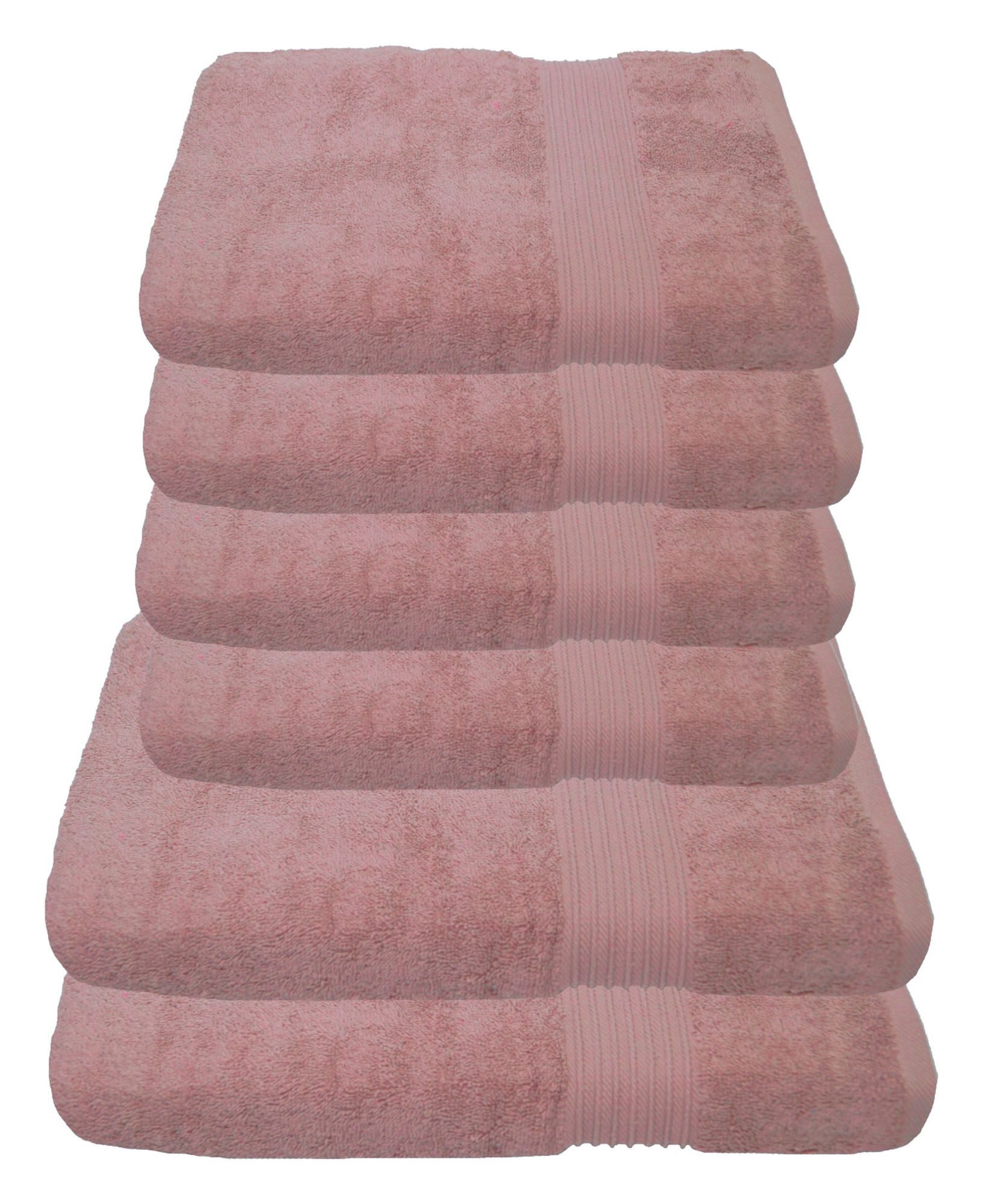 Handtücher 6-Handtücher-Pastell Rosa