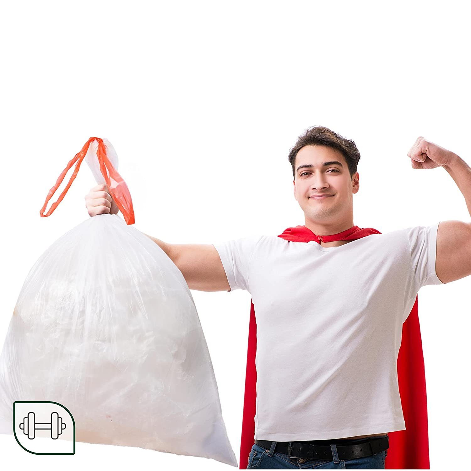 60 Müllbeutel für Jinfa Mülleimer 62L