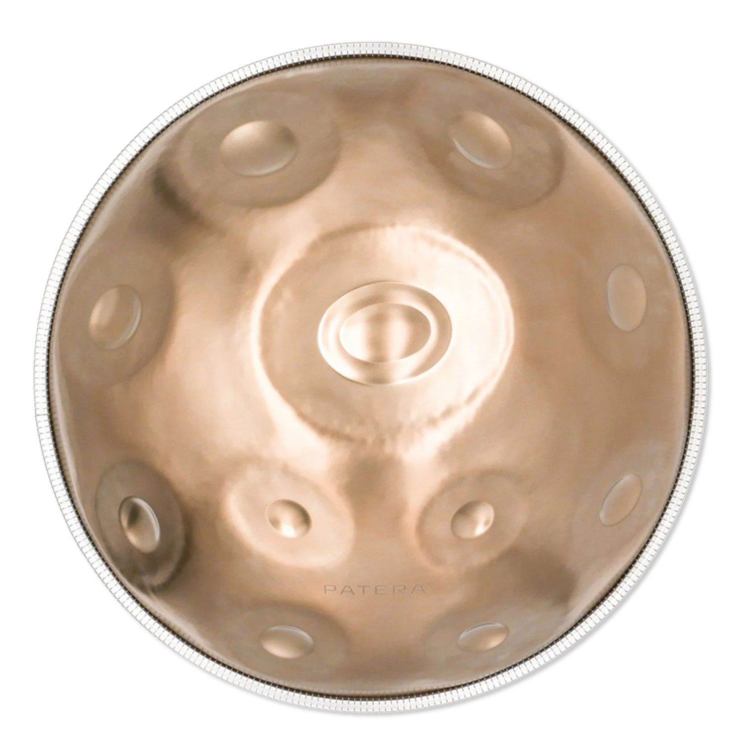 Patera Handpan Patera Handpan HPDM-11 Compact Edelstahl D-Kurd,Handgefertige Handpan aus Edelstahl, 1-St., Handpan, Handgefertige Handpan aus Edelstahl