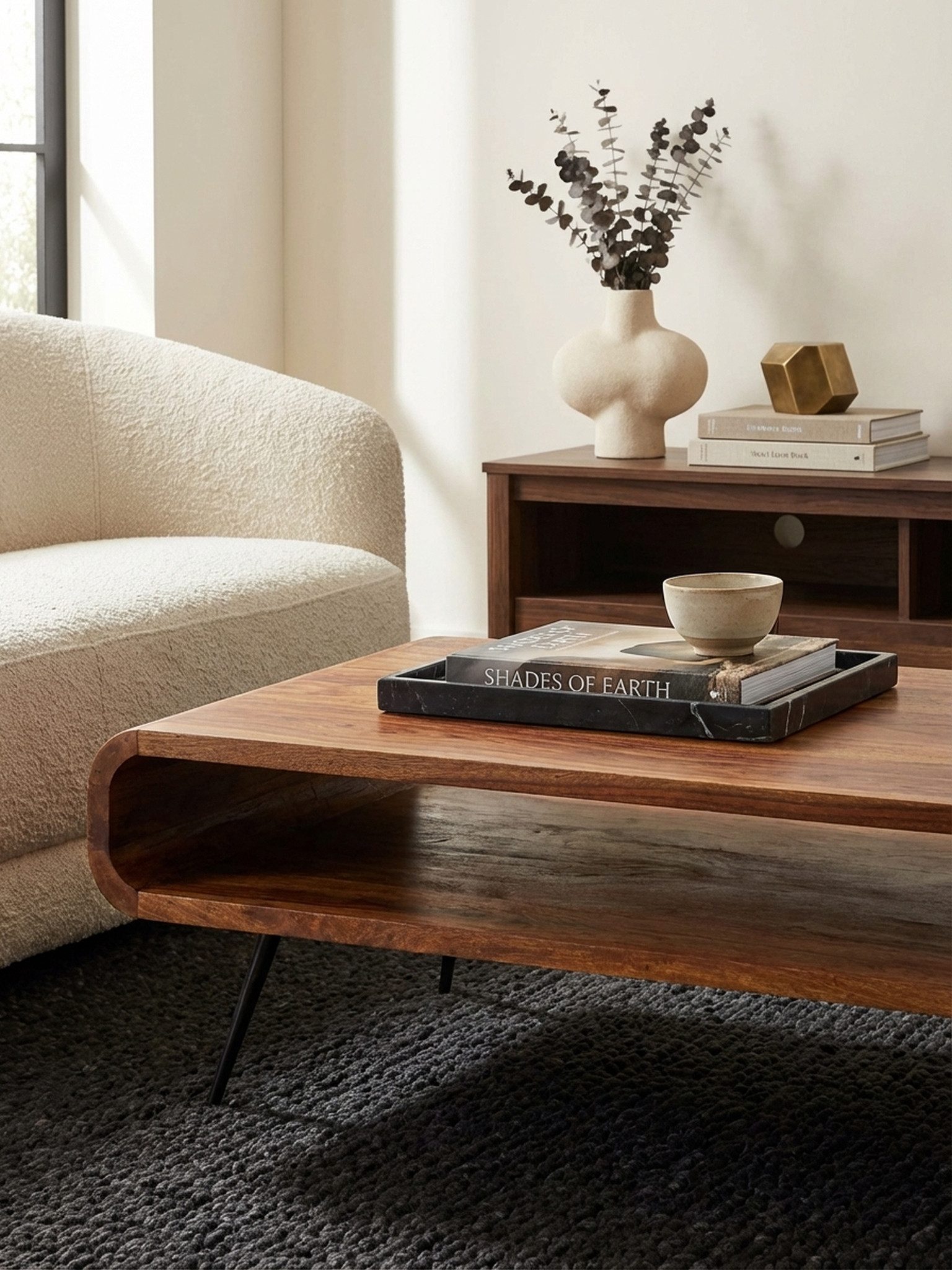 KADIMA DESIGN Couchtisch Massivholz Tisch modern elegant mit Staufach Wohnzimmertisch – Bild 5 von 5