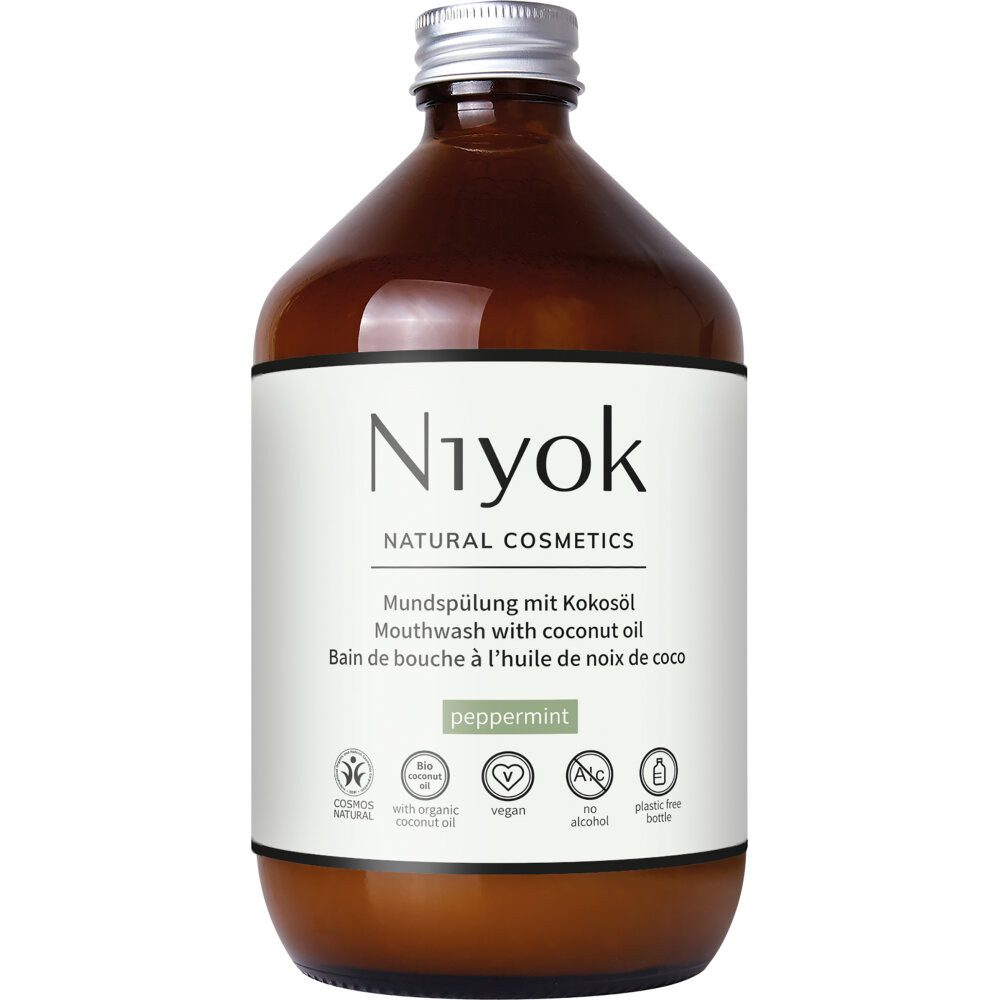 Niyok Mundspülung Pfefferminze, 500 ml
