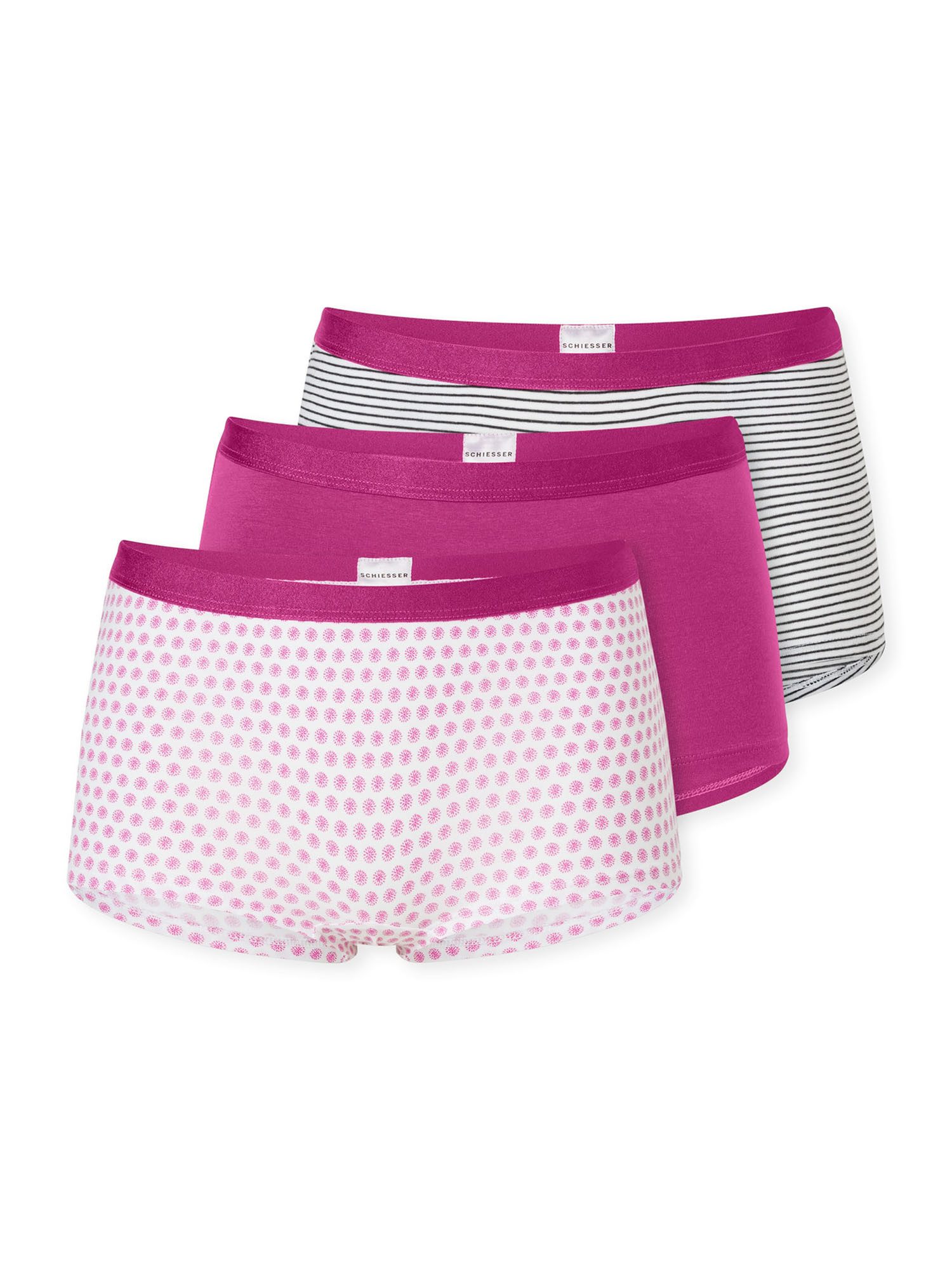 Schiesser Panty 955 (3-St) Pantyslip, Boyshort, Unterwäsche
