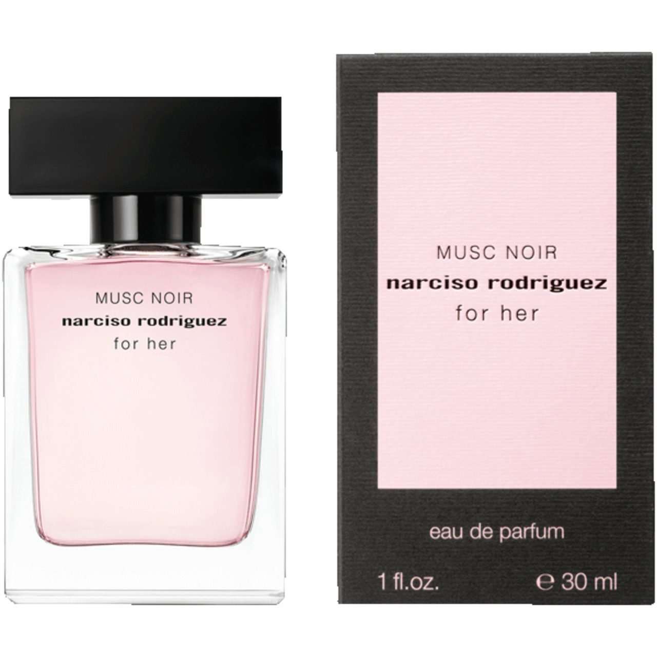 narciso rodriguez Eau de Parfum for her Musc Noir, Glasflakon, Parfüm EDP, Damenduft